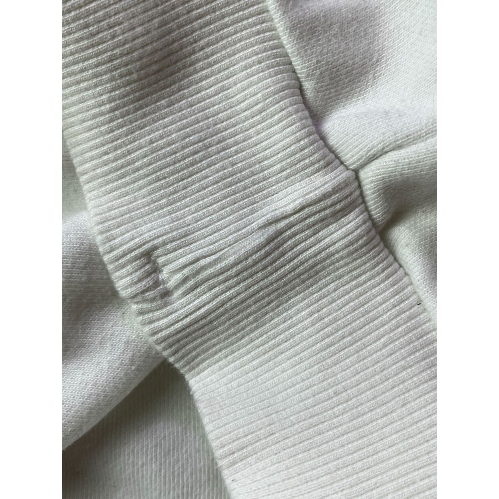 Massimo Osti × Stone Island Stone Island Luxury White Sweatshirt Ribbed Crewneck Size US XL / EU 56 / 4 - 7 Thumbnail