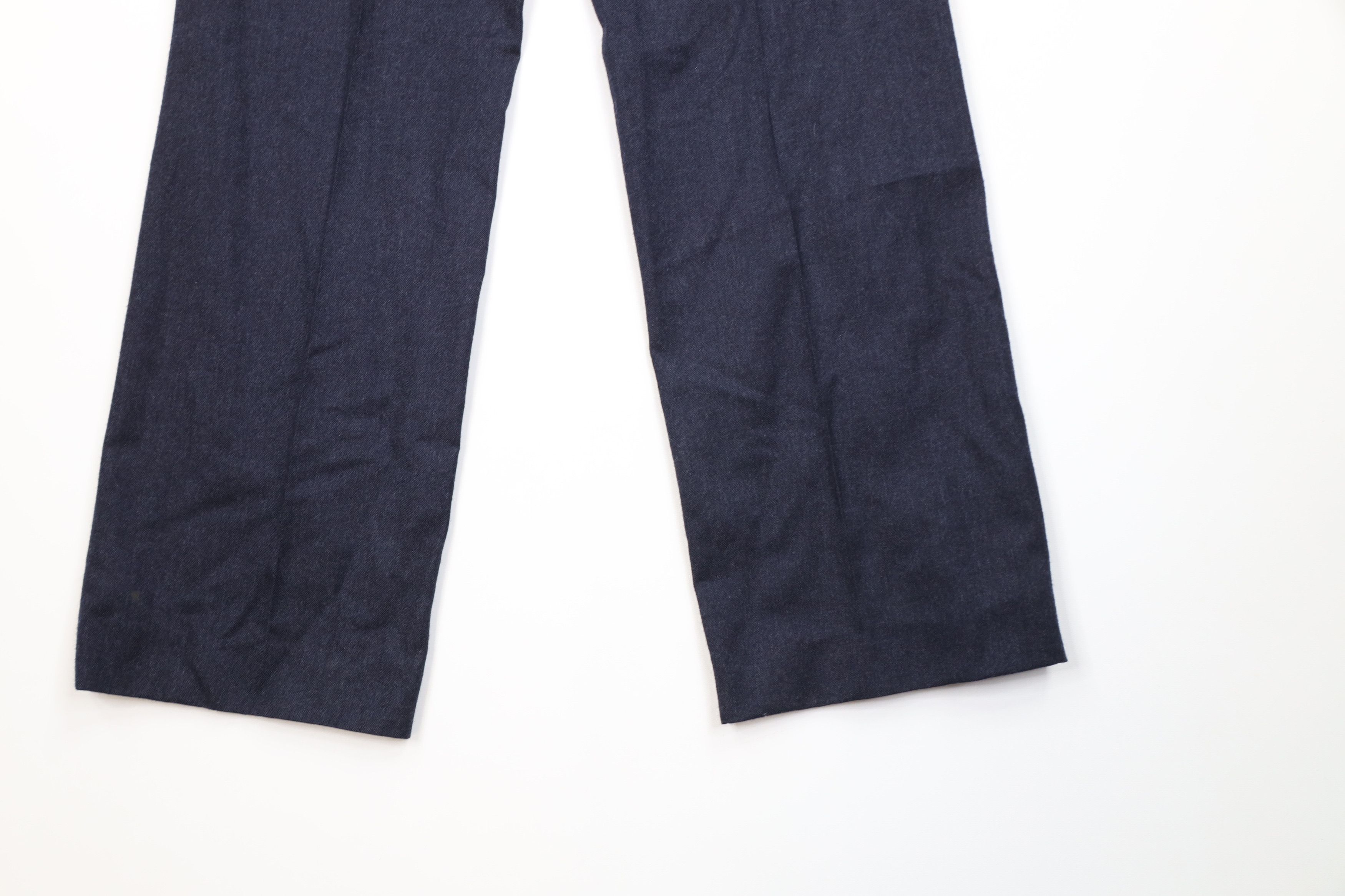 Vintage Vintage 90s Streetwear Wide Leg Chino Pants Navy Blue USA Size US 32 / EU 48 - 13 Thumbnail