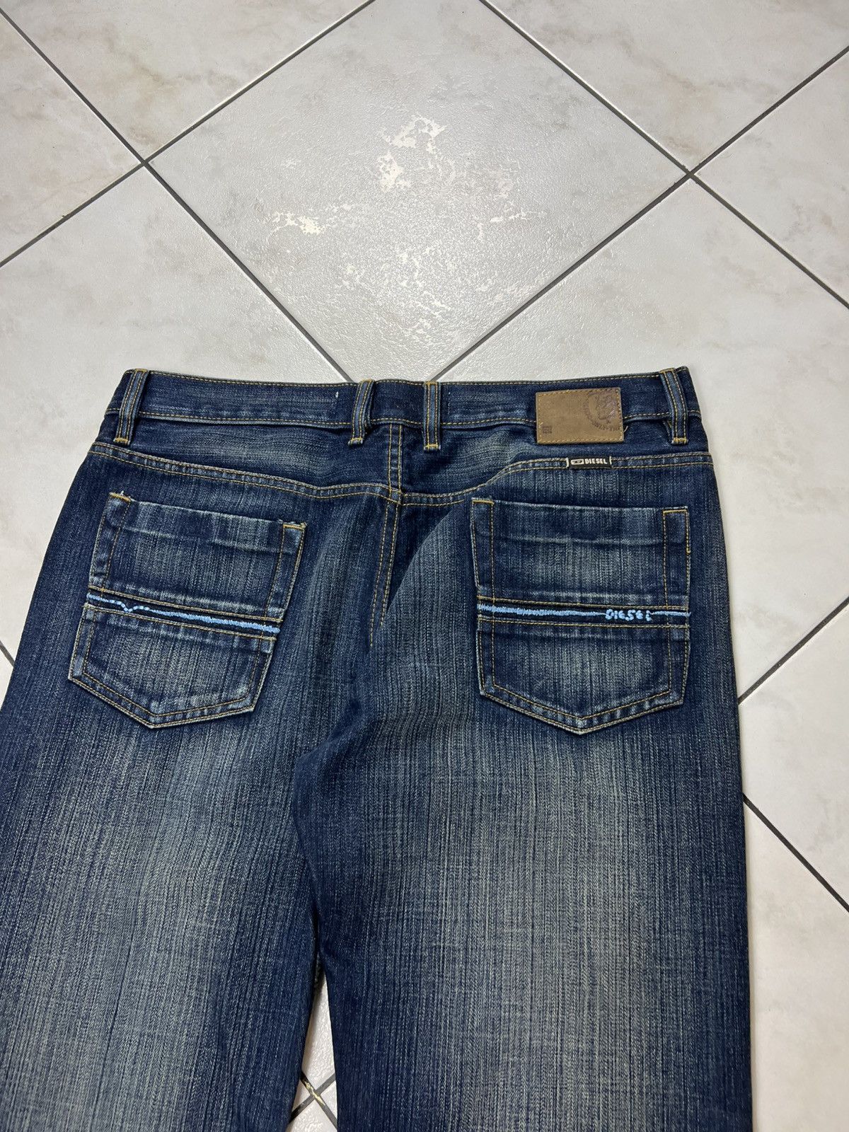Diesel Vintage Diesel Roody raw navy distressed denim y2k jeans Size US 38 / EU 54 - 13 Thumbnail