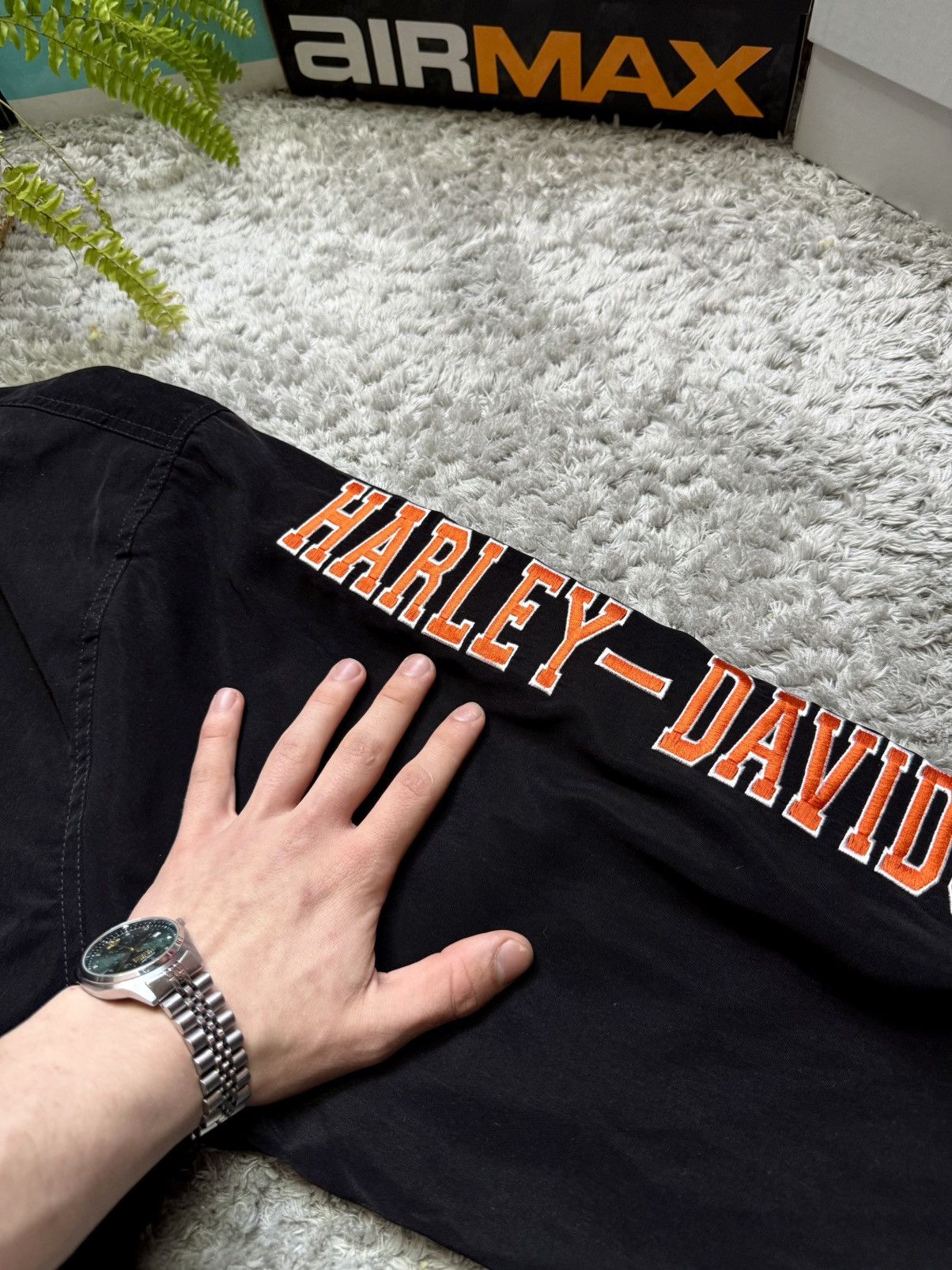 Harley Davidson 00s Harley Davidson Jacket Vintage Retro Big Logo Rare Y2K Size US XL / EU 56 / 4 - 8 Thumbnail
