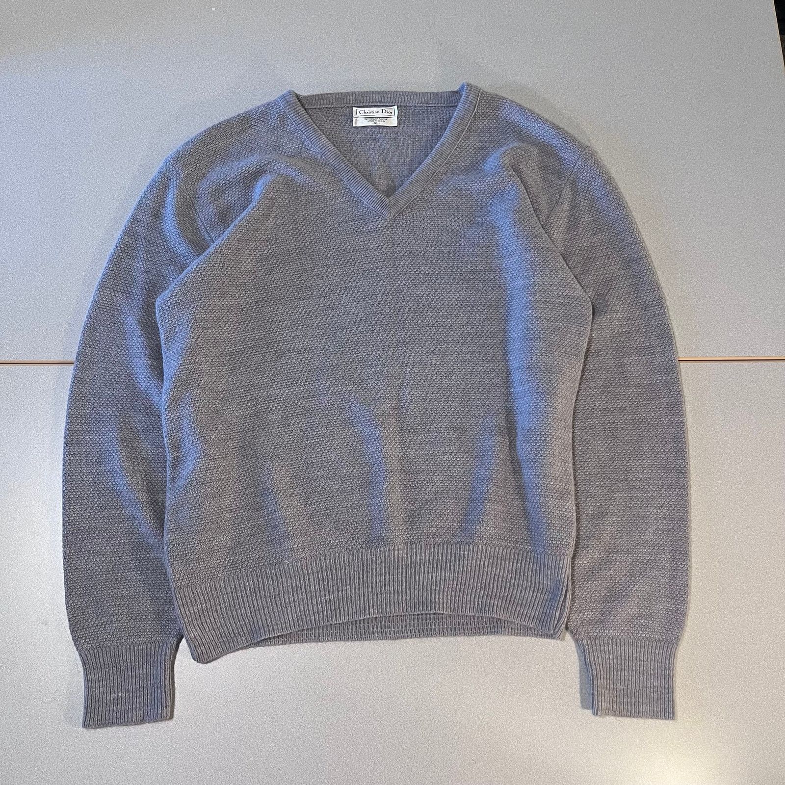 Dior × Hedi Slimane Dior Homme AW04 “VOTC” runway slashed v-neck 