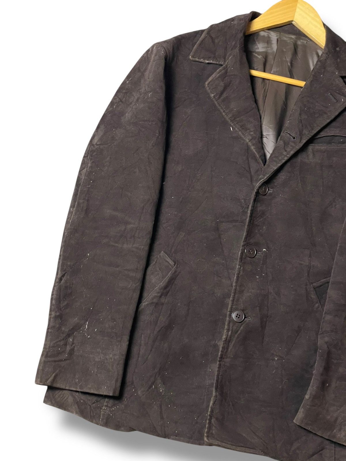Japanese Brand × Takeo Kikuchi × Vintage Takeo Kikuchi Leather Suede Jacket (108) Size US XXS / EU 40 - 4 Thumbnail