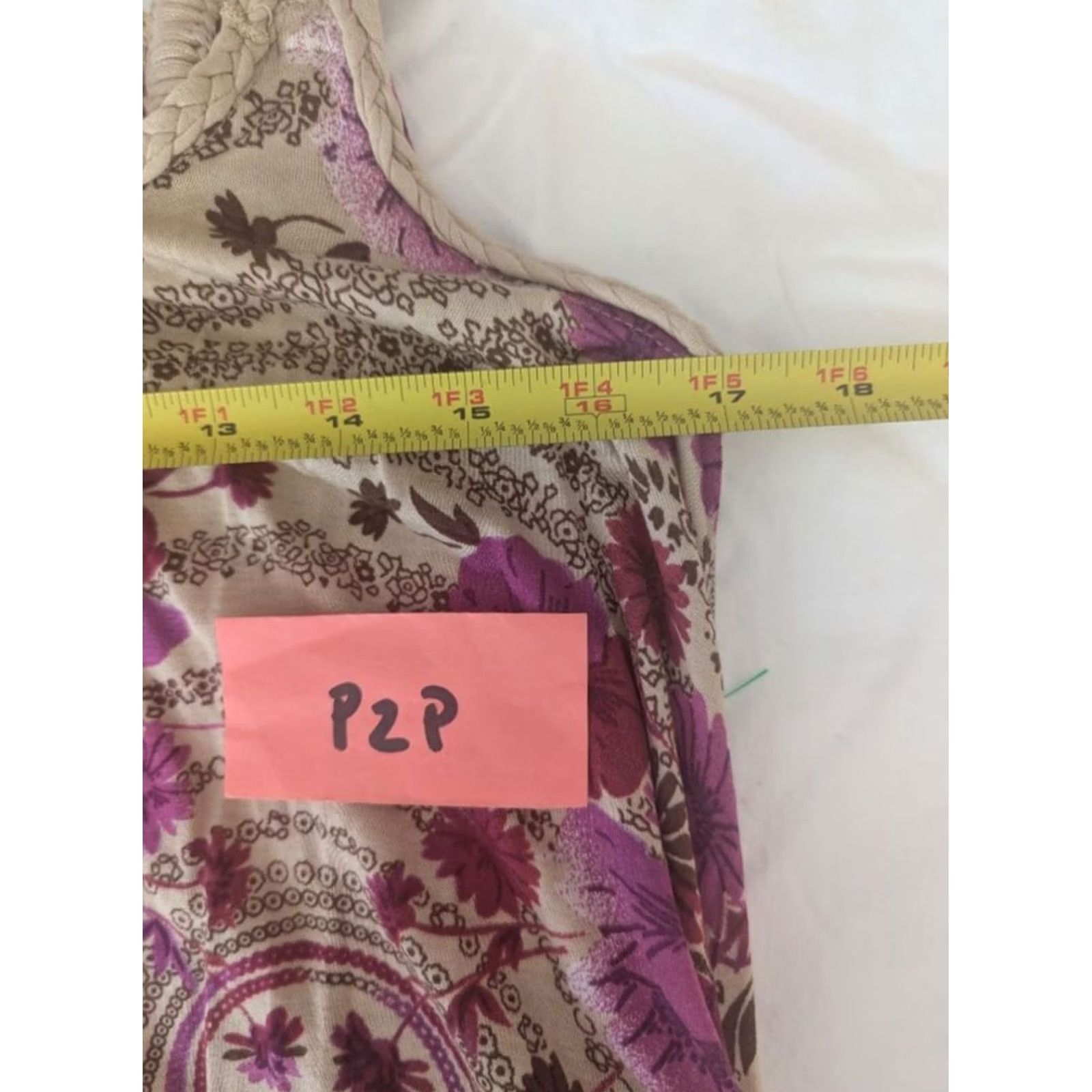 Free People Free People Womens Tank Top Paisley Braided Rope Strap Sleeveless XS Purple Cream Multicolor Bohemian 70s Festival Summer Hippie Romance Womens Size XS / US 0-2 / IT 36-38 - 6 Thumbnail
