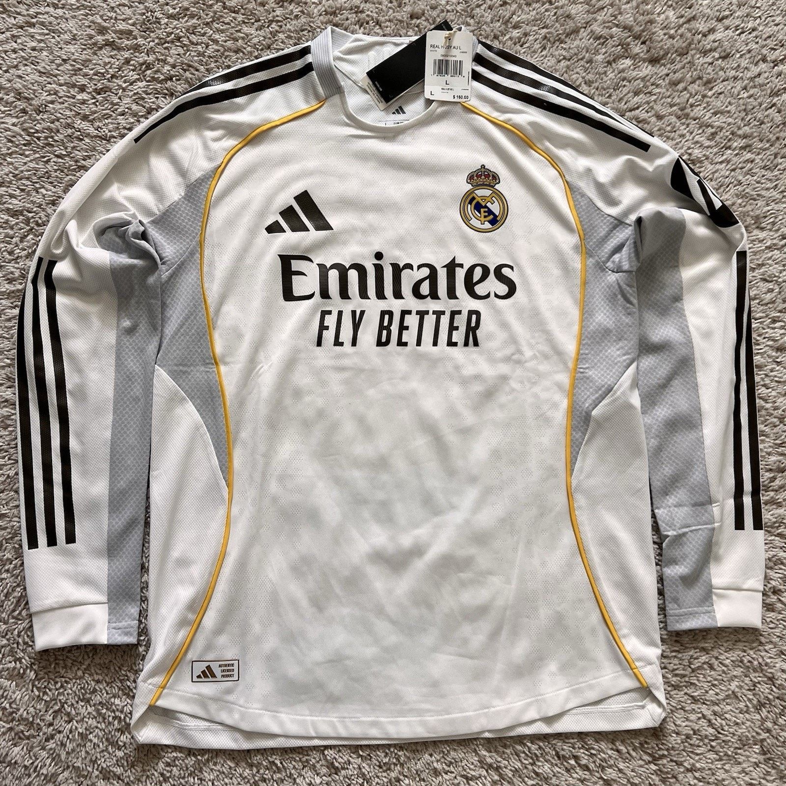 Adidas Adidas Real Madrid 25/26 Home Authentic Jersey Large NWT Size US L / EU 52-54 / 3 - 4 Thumbnail