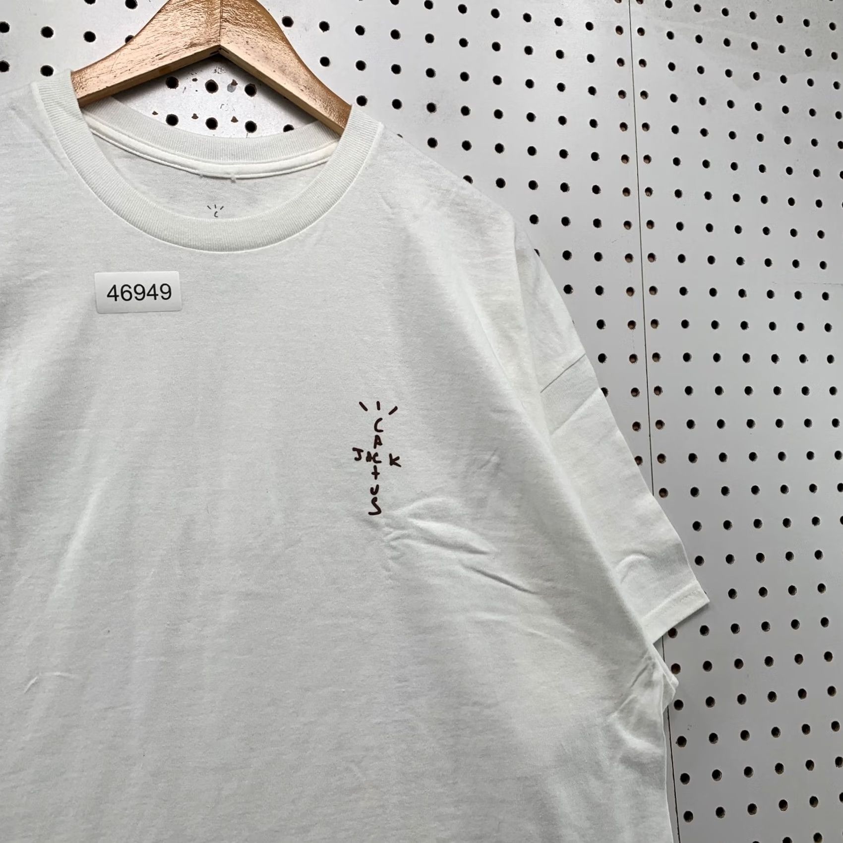 Travis Scott Cactus Jack Travis Scott T Shirt Mens White Essential Short Sleeve Skate Hip Hop 2XL Mens White Short Sleeve T-Shirt Size US XXL / EU 58 / 5 - 5 Thumbnail