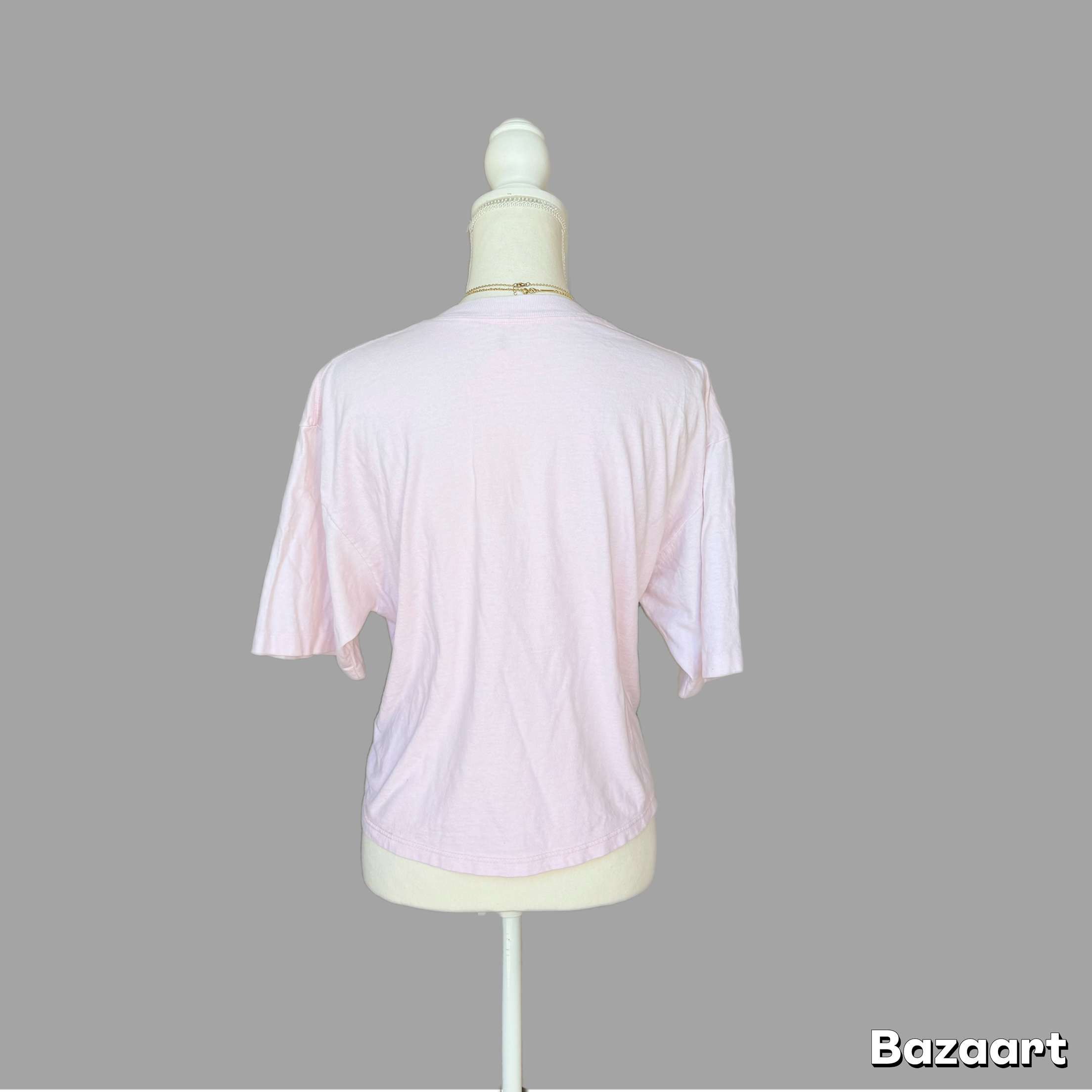 Guess 90s Pink GUESS Hot Air Balloon Club Graphic Print Crop Top Size XL / US 12-14 / IT 48-50 - 6 Thumbnail