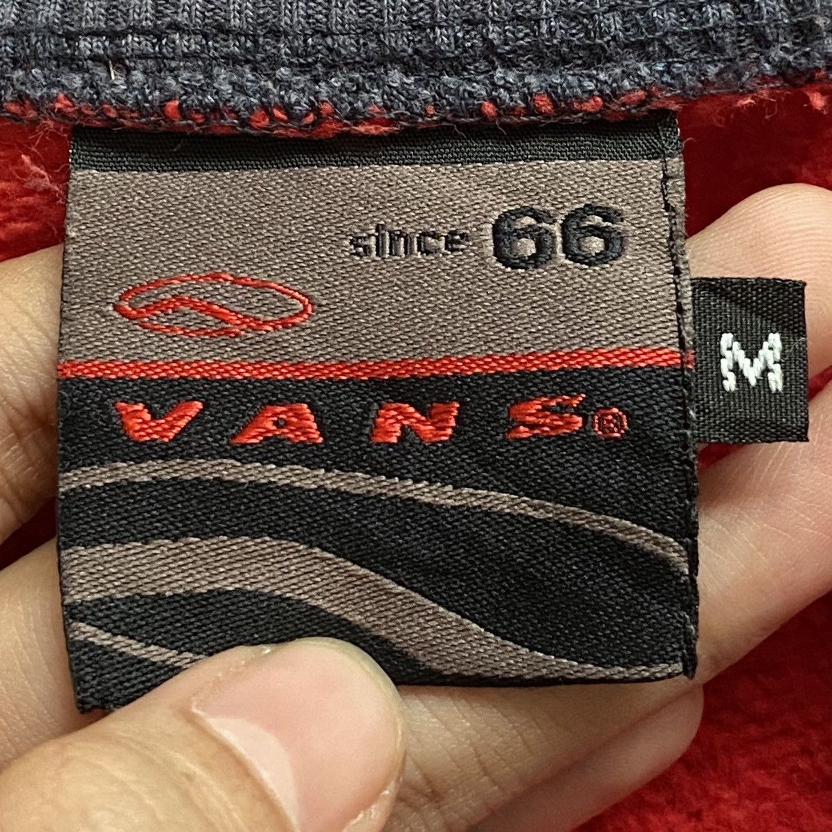 Vans × Vintage Vintage Brand Vans Two Tone Big Logo Sweatshirt 1990s Size US M / EU 48-50 / 2 - 9 Thumbnail