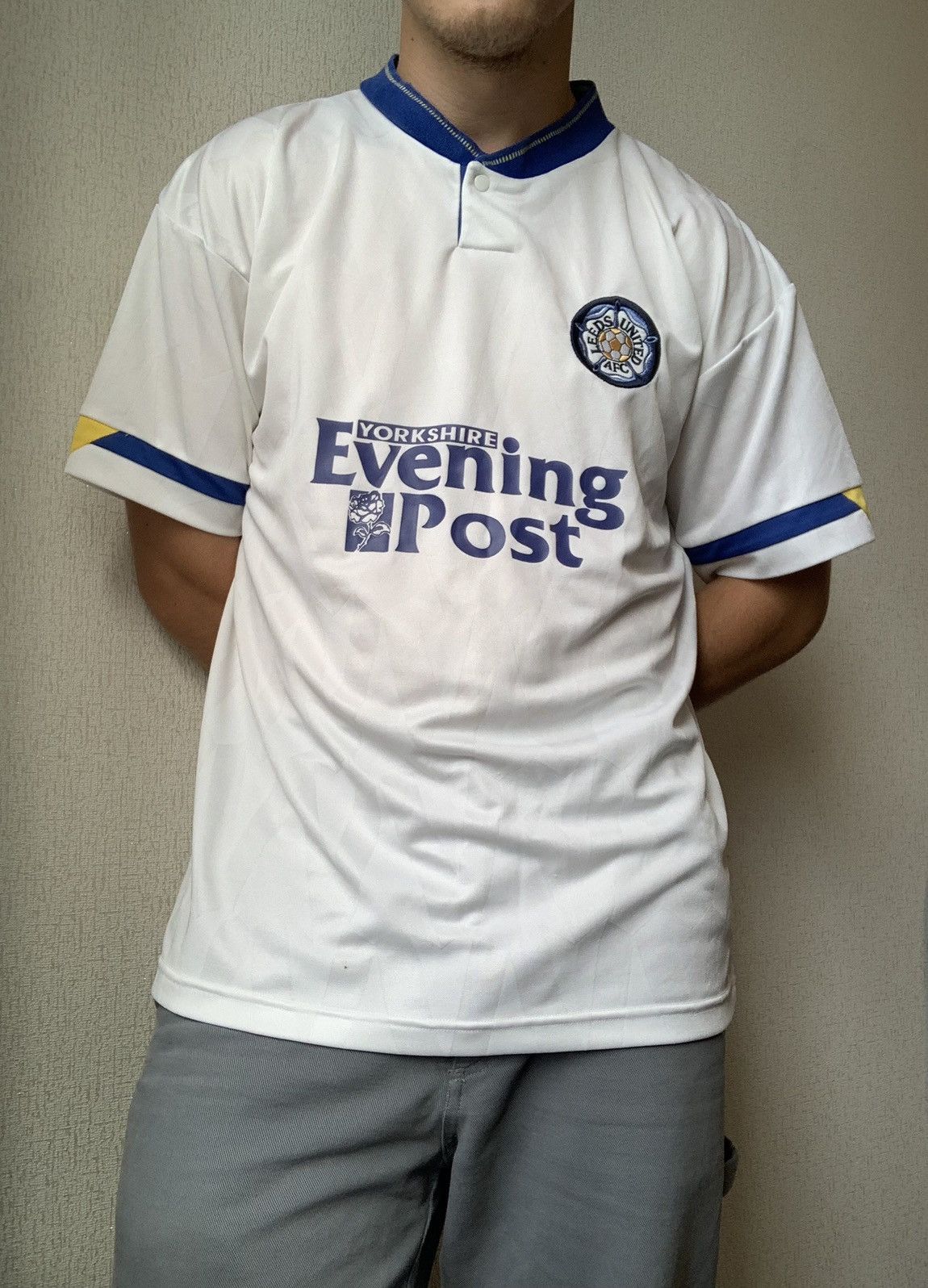 Leeds 1992 Home - Maillot de football rétro - Lot de 2 - Housses d