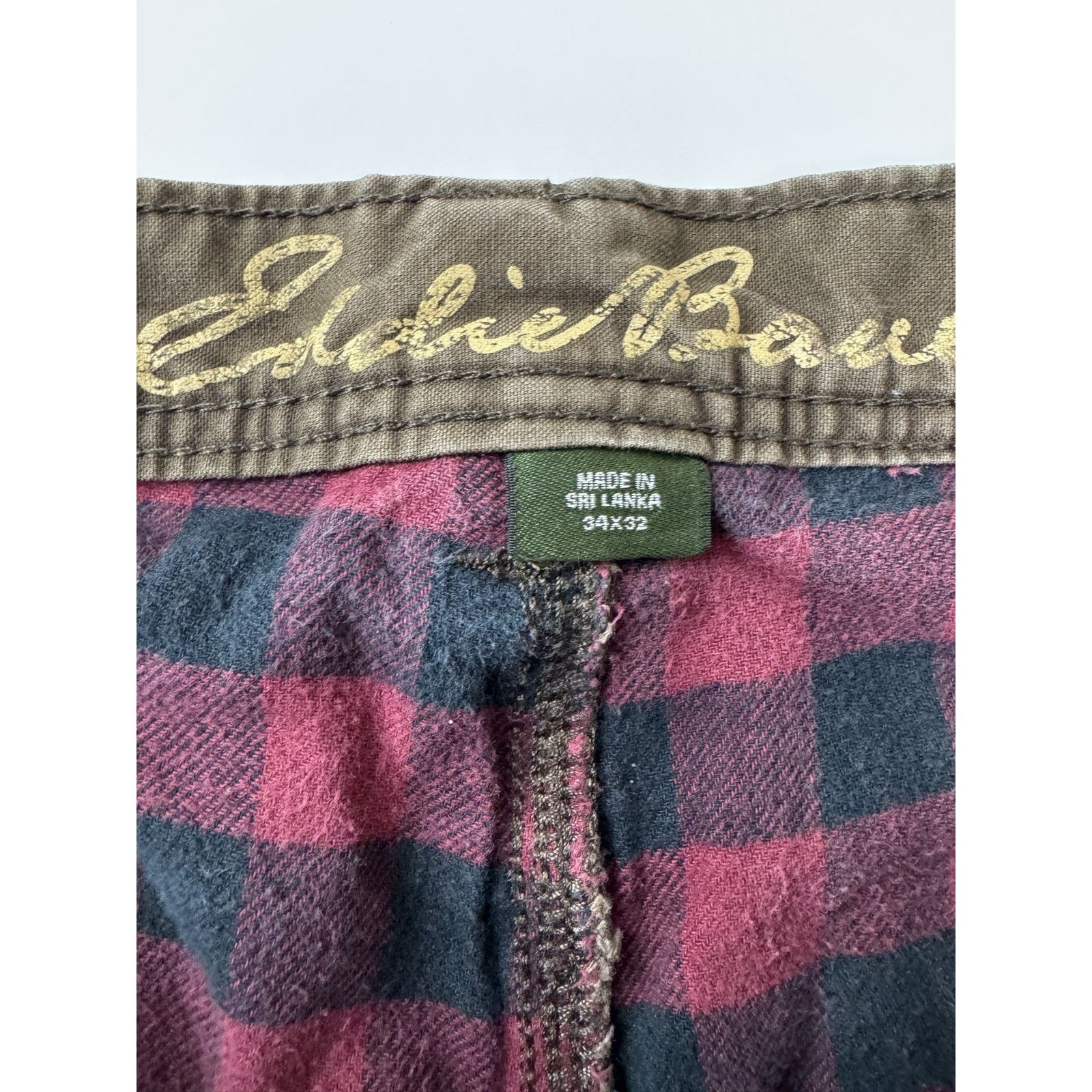 Eddie Bauer Eddie Bauer Flannel Lined Pants Men 34*32 Brown Canvas Warm Size US 34 / EU 50 - 4 Thumbnail