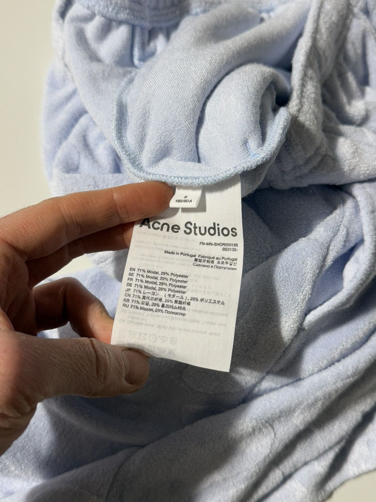 Acne Studios Floragatan 13 Velour Shorts Size US 28 / EU 44 - 8 Thumbnail