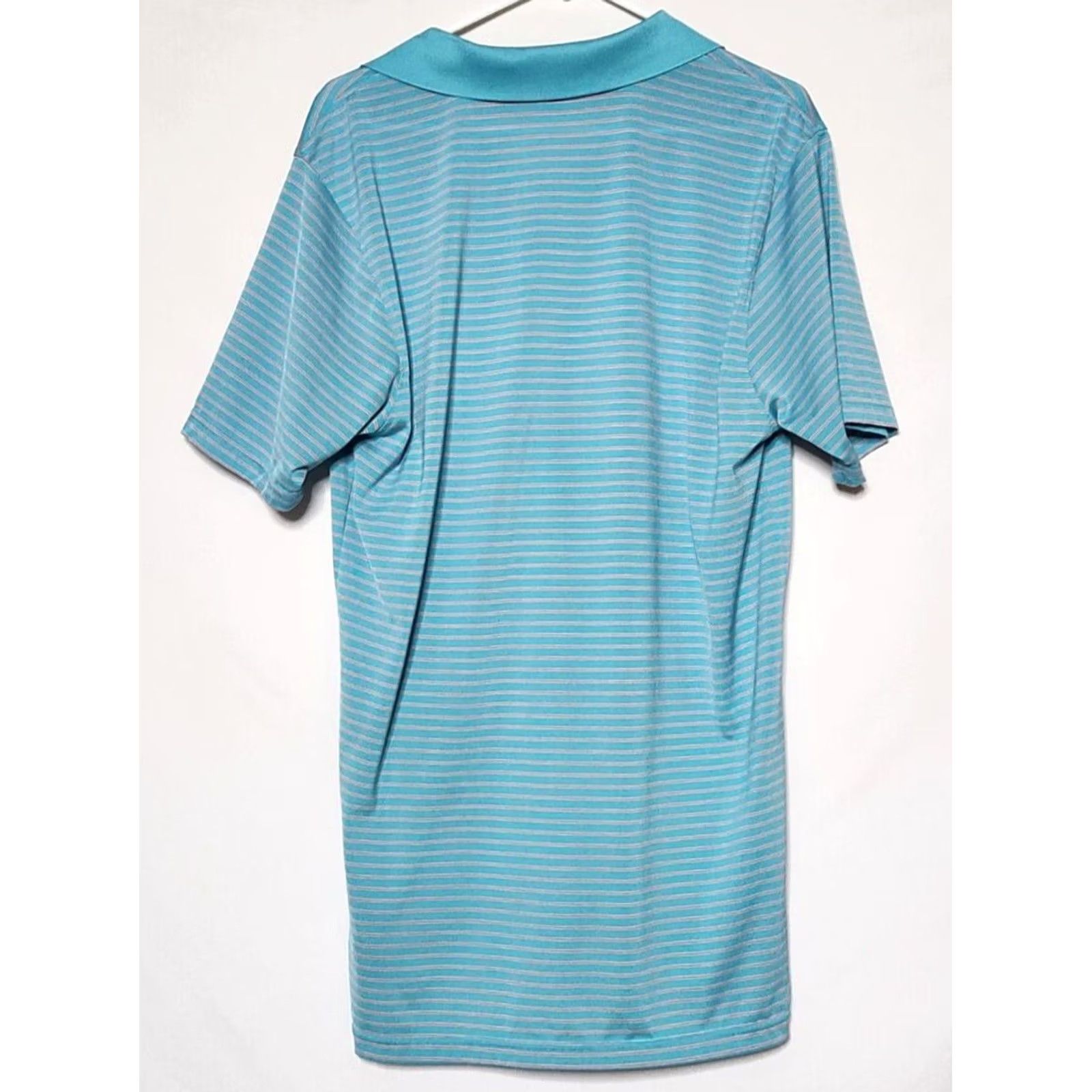 Peter Millar Peter Millar Mens L Golf Polo Shirt Short Sleeve Striped Blue Summer Comfort Size US L / EU 52-54 / 3 - 2 Thumbnail
