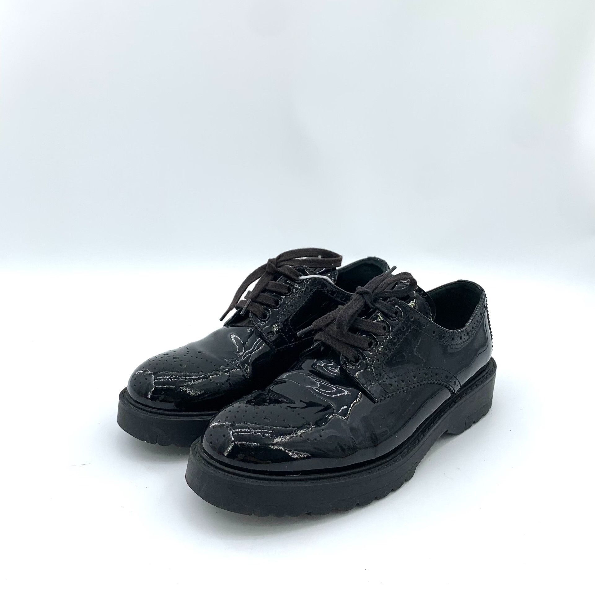 Prada Prada Black Patent Leather Round Toe Flats Size US 6.5 / IT 36.5 - 1 Thumbnail