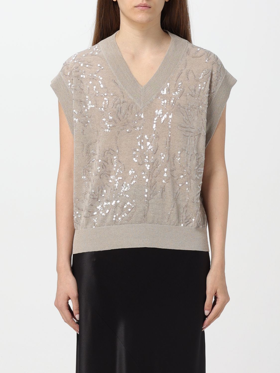 image of Brunello Cucinelli Sweater Woman Multicolor, Women's (Size Medium)