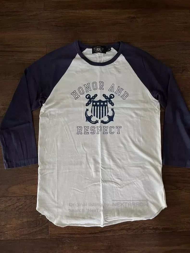 RRL Ralph Lauren RRL Ralph Lauren Old style seven quarter sleeve T-shirt Size US S / EU 44-46 / 1 - 1 Thumbnail