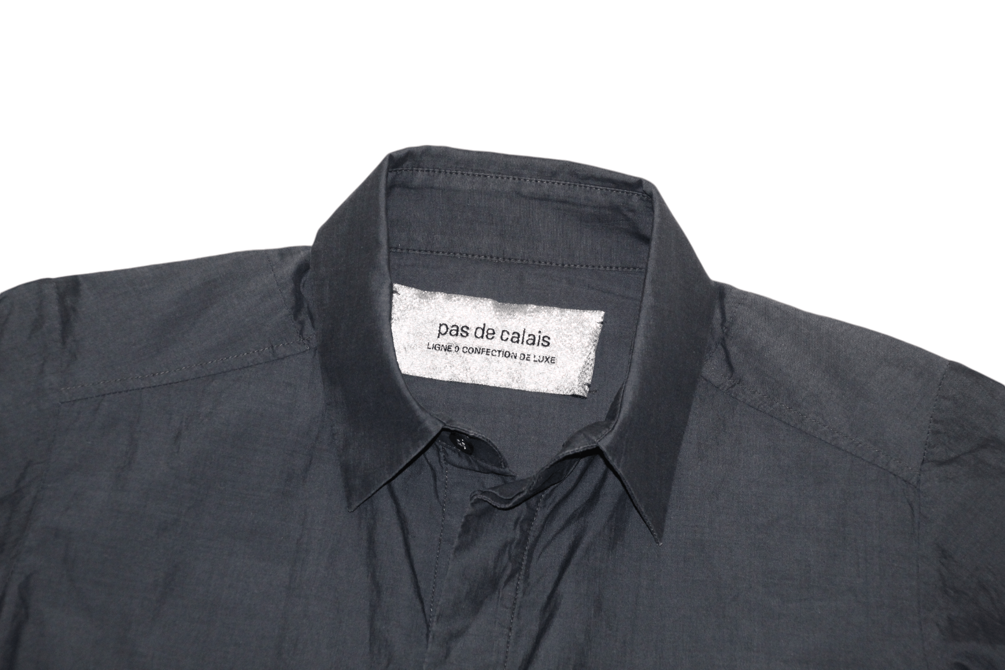 Pas de Calais Pas De Calais lhidden button brushed cotton shirt Size S / US 4 / IT 40 - 3 Thumbnail