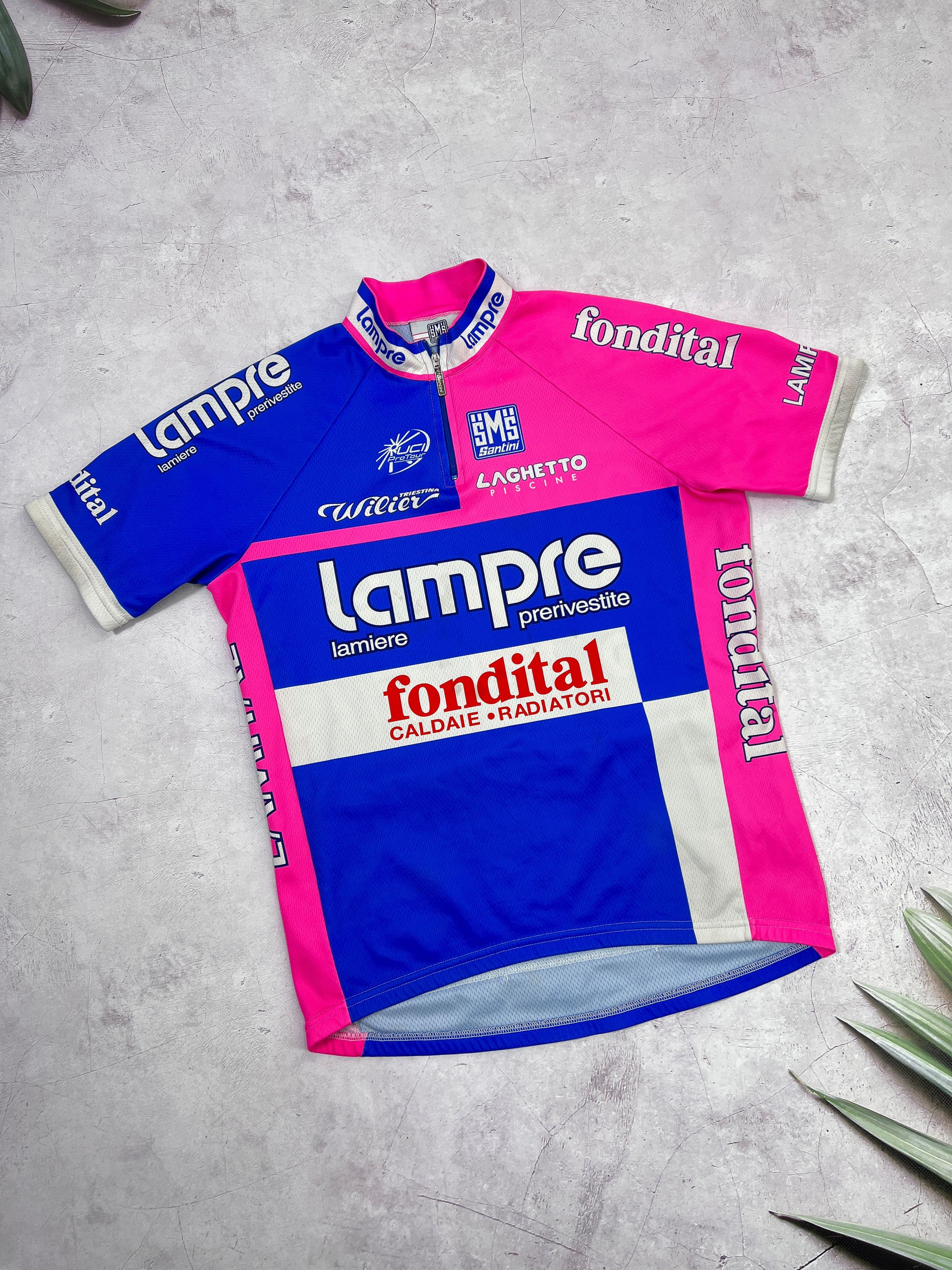 Sports Specialties Santini Lampre Fondital Cycling Jersey Size US M / EU 48-50 / 2 - 1 Thumbnail