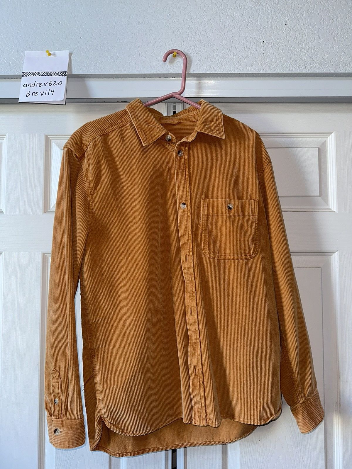 Oversized Corduroy Button Up