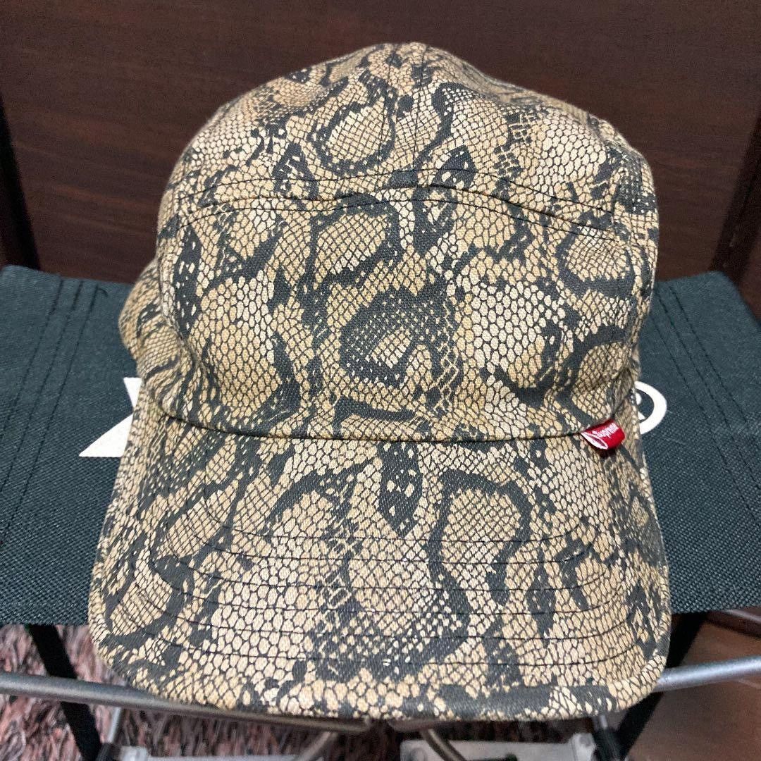 Supreme Supreme 2001 Yellow Snakeskin 5 Panel Camp Cap Size ONE SIZE - 9 Thumbnail