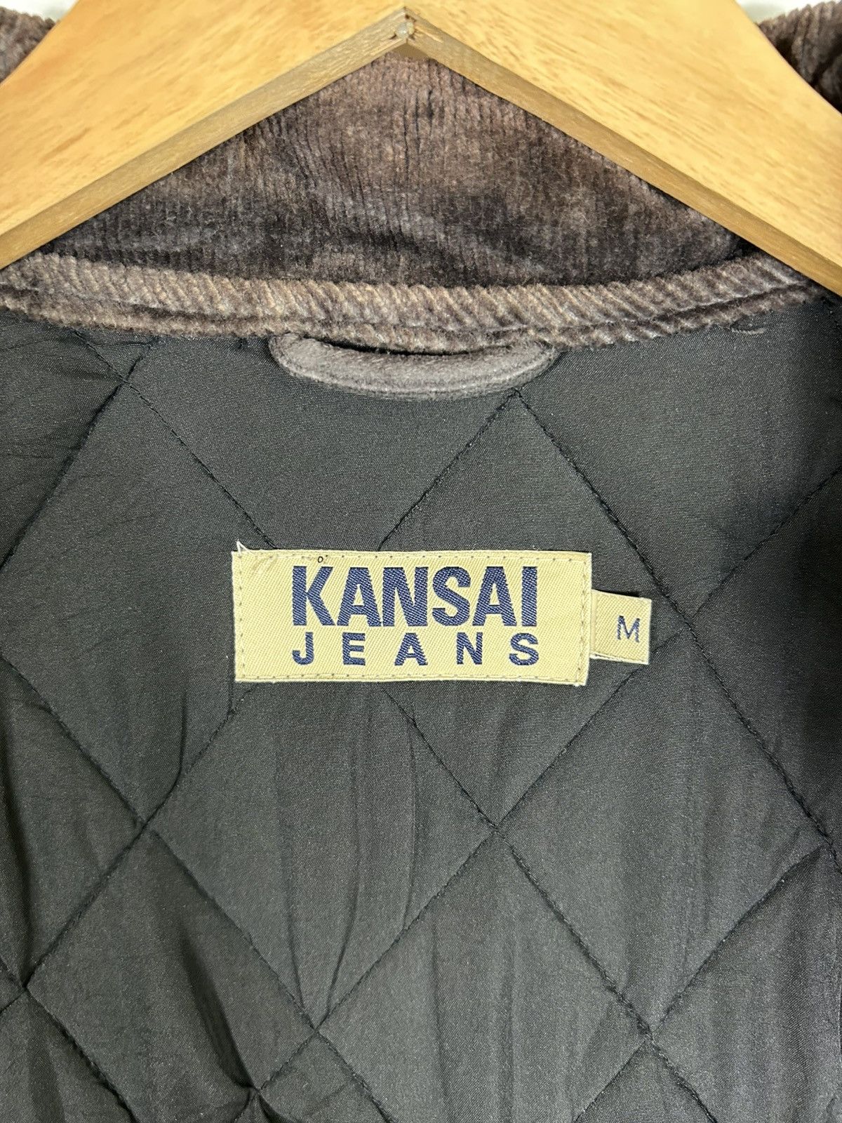 Kansai Yamamoto 🔥Kansai Jeans Quilted Snap Button Jacket Size US M / EU 48-50 / 2 - 9 Thumbnail