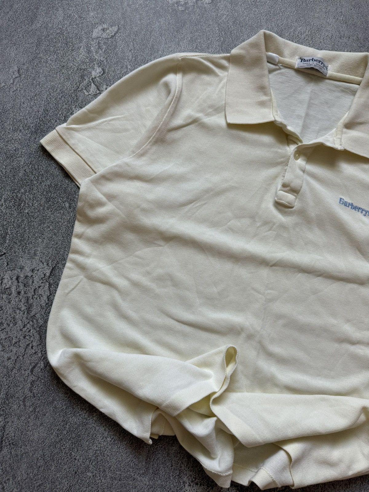 Burberry × Vintage Burberry’s Wmns L vintage polo short sleeve tee T-shirt Size L / US 10 / IT 46 - 2 Thumbnail