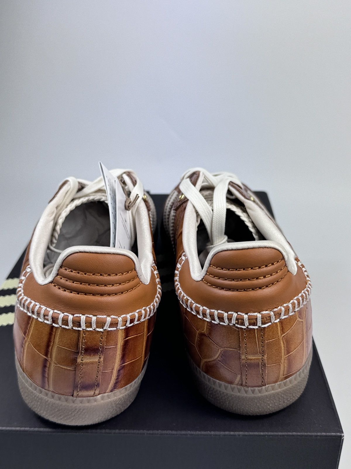 Adidas × Wales Bonner ADIDAS SAMBA BROWN CROC SNEAKERS Size US 9.5 / EU 42-43 - 4 Thumbnail