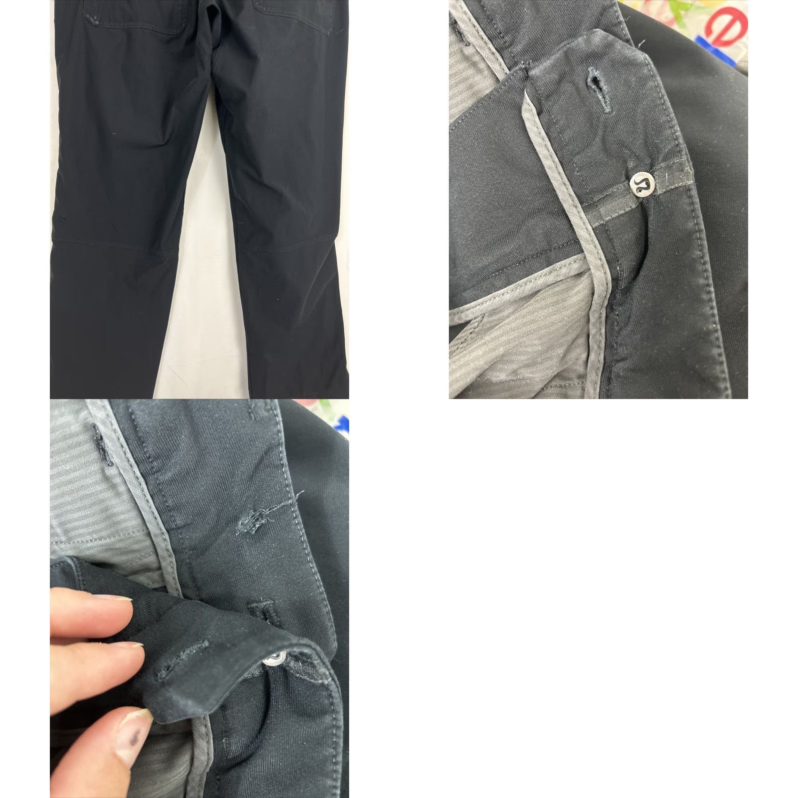 Lululemon Lululemon Mens 35x28 Black Active Hiking Athletic Stretch Pants Size US 35 - 9 Thumbnail