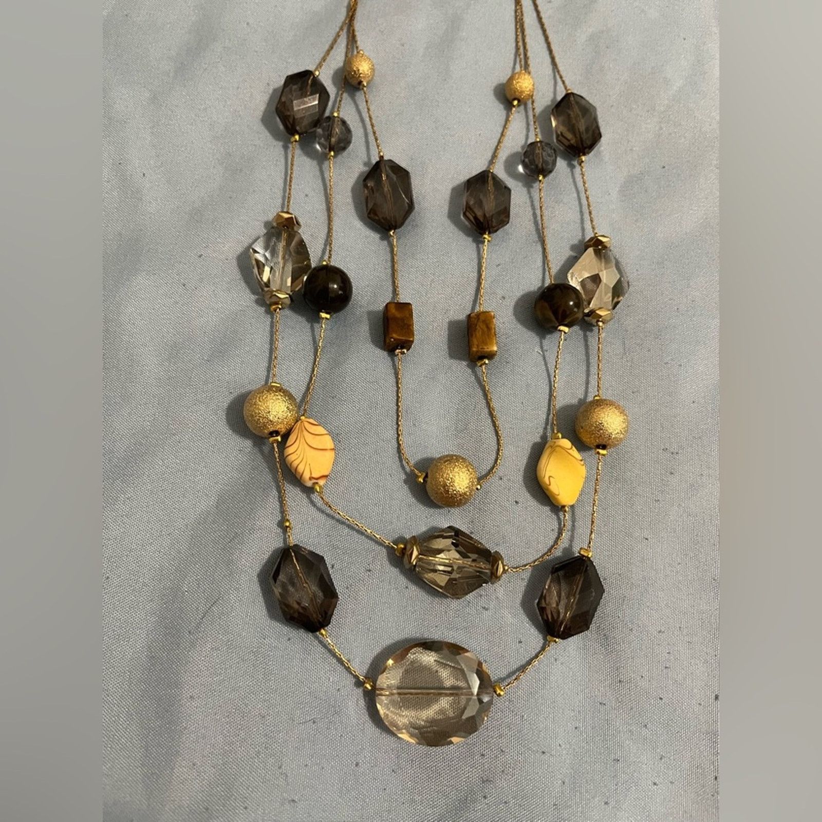 Other Charming Charlie Layered Beaded Necklace on Gold-tone Chains Size ONE SIZE - 3 Thumbnail