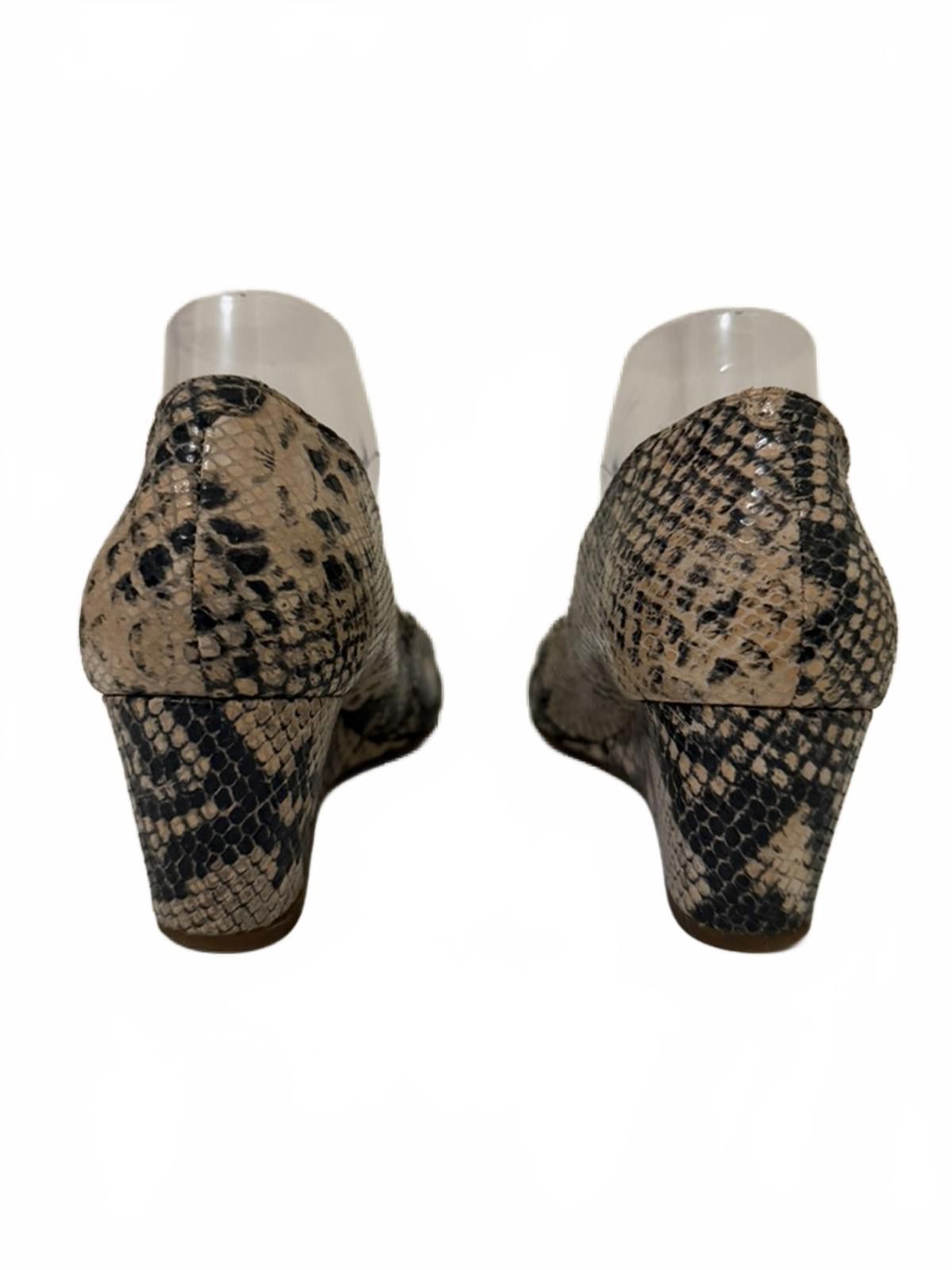 Unknown London VIONIC Orthoheel Snake Print Wedge Shoes Size US 8 / IT 38 - 3 Thumbnail