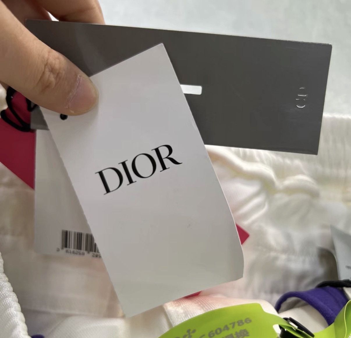 Dior Dior By Erl White Number & Letter Printed Shorts J41 Size US 32 / EU 48 - 4 Thumbnail