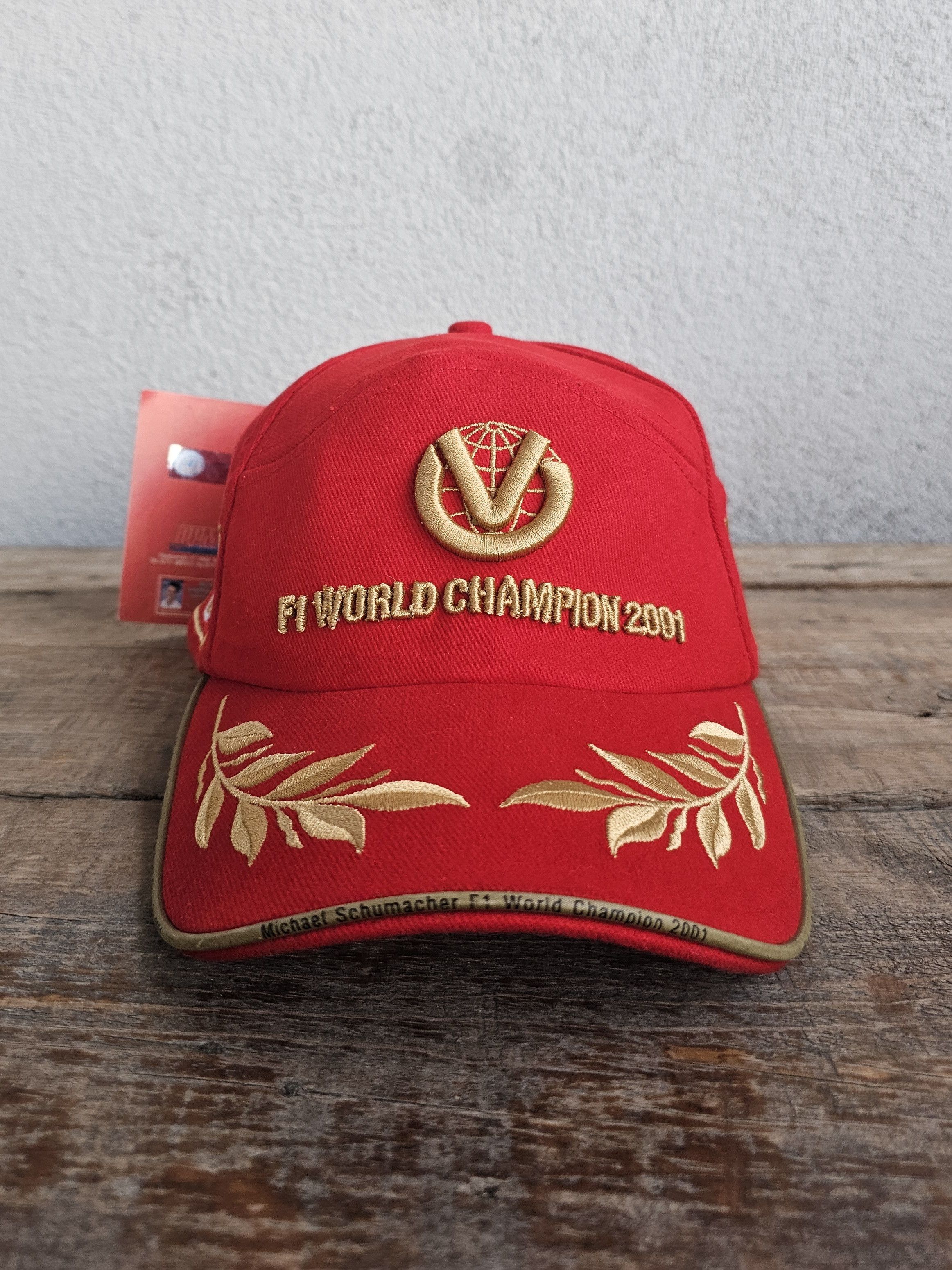 Ferrari Michael Schumacher F1 2001 Championship Hat Size ONE SIZE - 1 Thumbnail