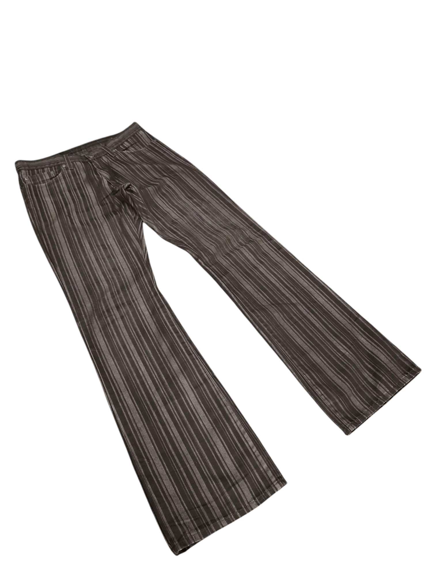 semanticdesign Flare Pants Semantic Design Japan Striped Denim Bootcut Lgb Size US 30 / EU 46 - 2 Thumbnail