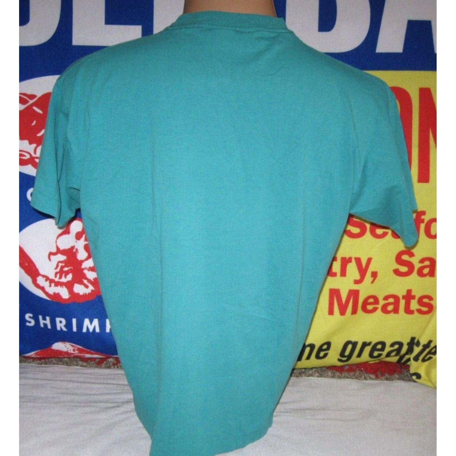 Fruit Of The Loom VINTAGE Fruit of the Loom T-Shirt Men XL Marco Island RBC 1995 Beach 90s Blue Cotton Polyester Graphic Print Short Sleeve Shirt Mens XL Size US XL / EU 56 / 4 - 4 Thumbnail