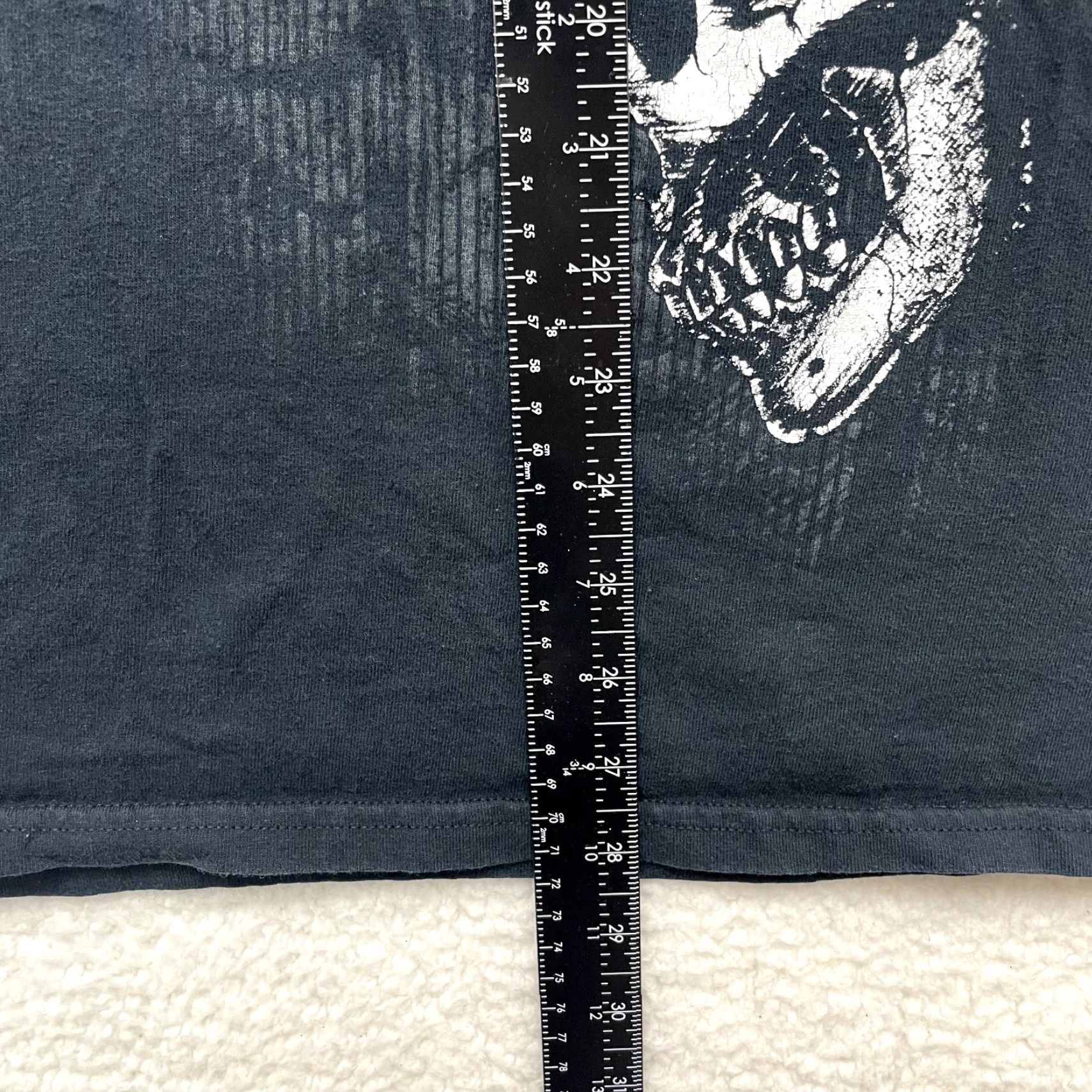 Gildan VINTAGE Y2K T-SHIRT XL Black Skull Graphic Cyber Grunge Moto Tattoo Affliction - Men, Graphic Tee, Sleeveless, Gildan, Cotton Size US XL / EU 56 / 4 - 6 Thumbnail