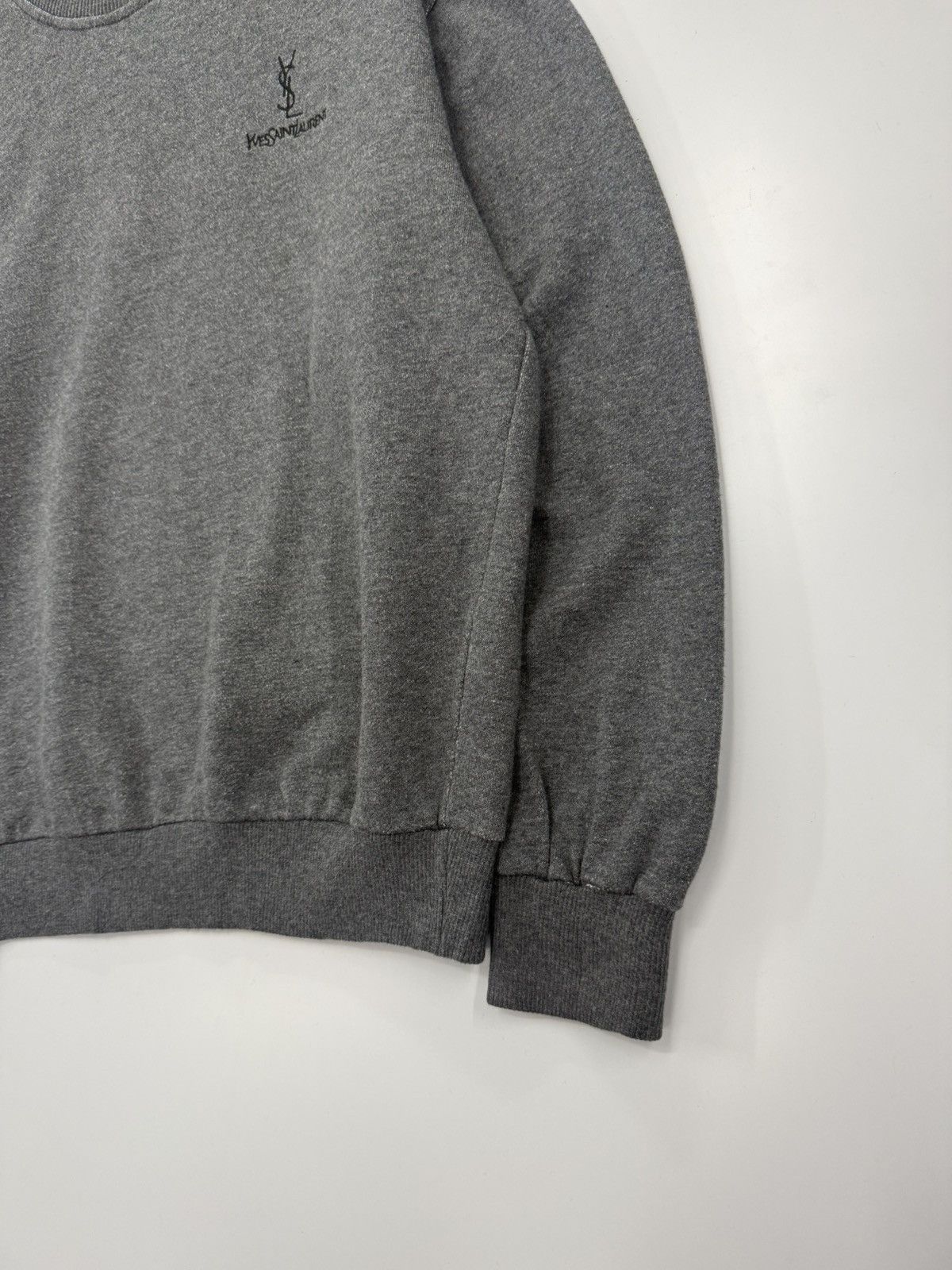 Yves Saint Laurent 🔥 YvesSaintLaurent YSL Embroided Spellout Logo Sweatshirt -M Size US S / EU 44-46 / 1 - 2 Thumbnail