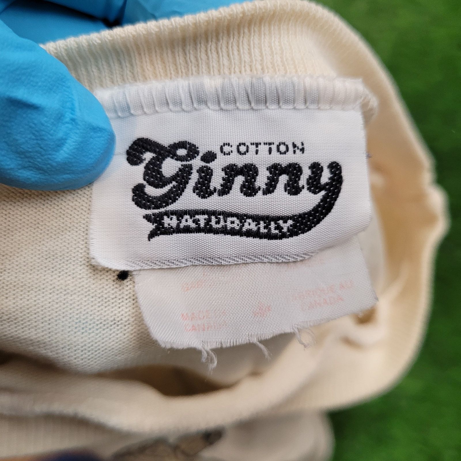 Vintage Vintage 90s Cotton Ginny T-Shirt Large Boxy Cropped Fit Size US L / EU 52-54 / 3 - 11 Thumbnail