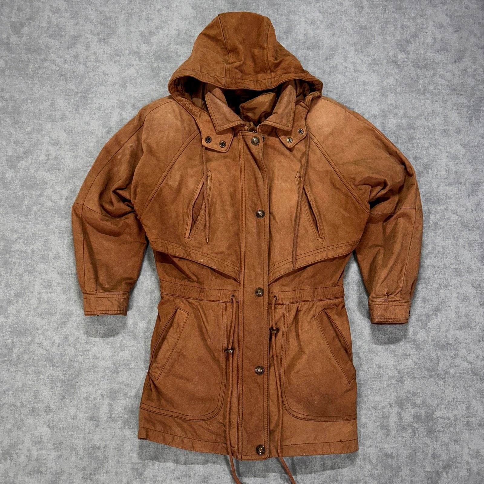 Wilsons Leather VTG Wilsons Adventure Bound brown leather parka womens XS Size XS / US 0-2 / IT 36-38 - 1 Thumbnail