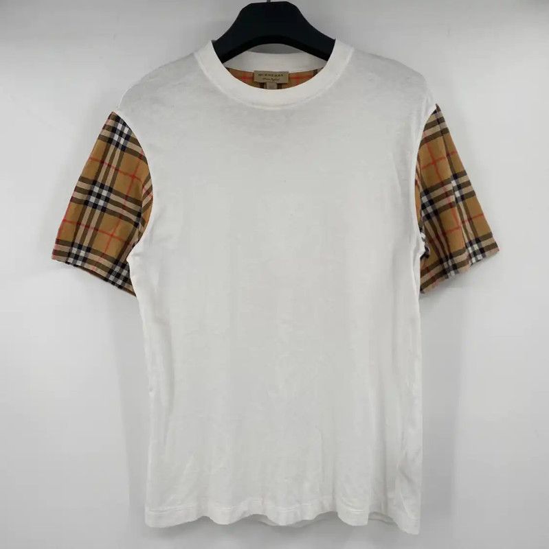 Burberry Burberry Men's Summer White Cotton T-Shirt Size US S / EU 44-46 / 1 - 1 Thumbnail