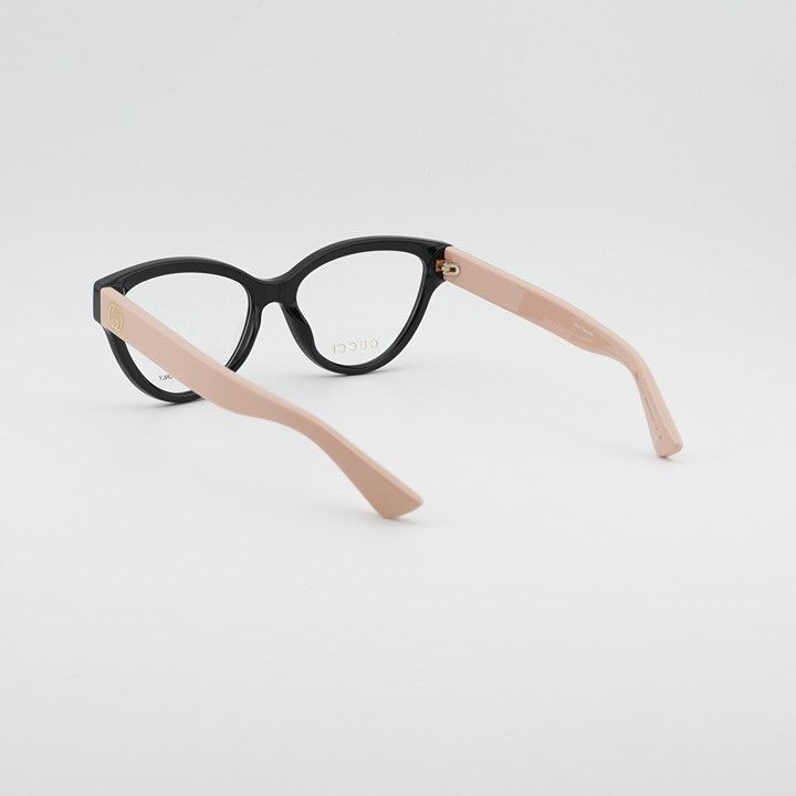 Gucci Gucci GG1581O 007 Eyeglasses Black 55mm Cat Eye Frame Size ONE SIZE - 4 Thumbnail