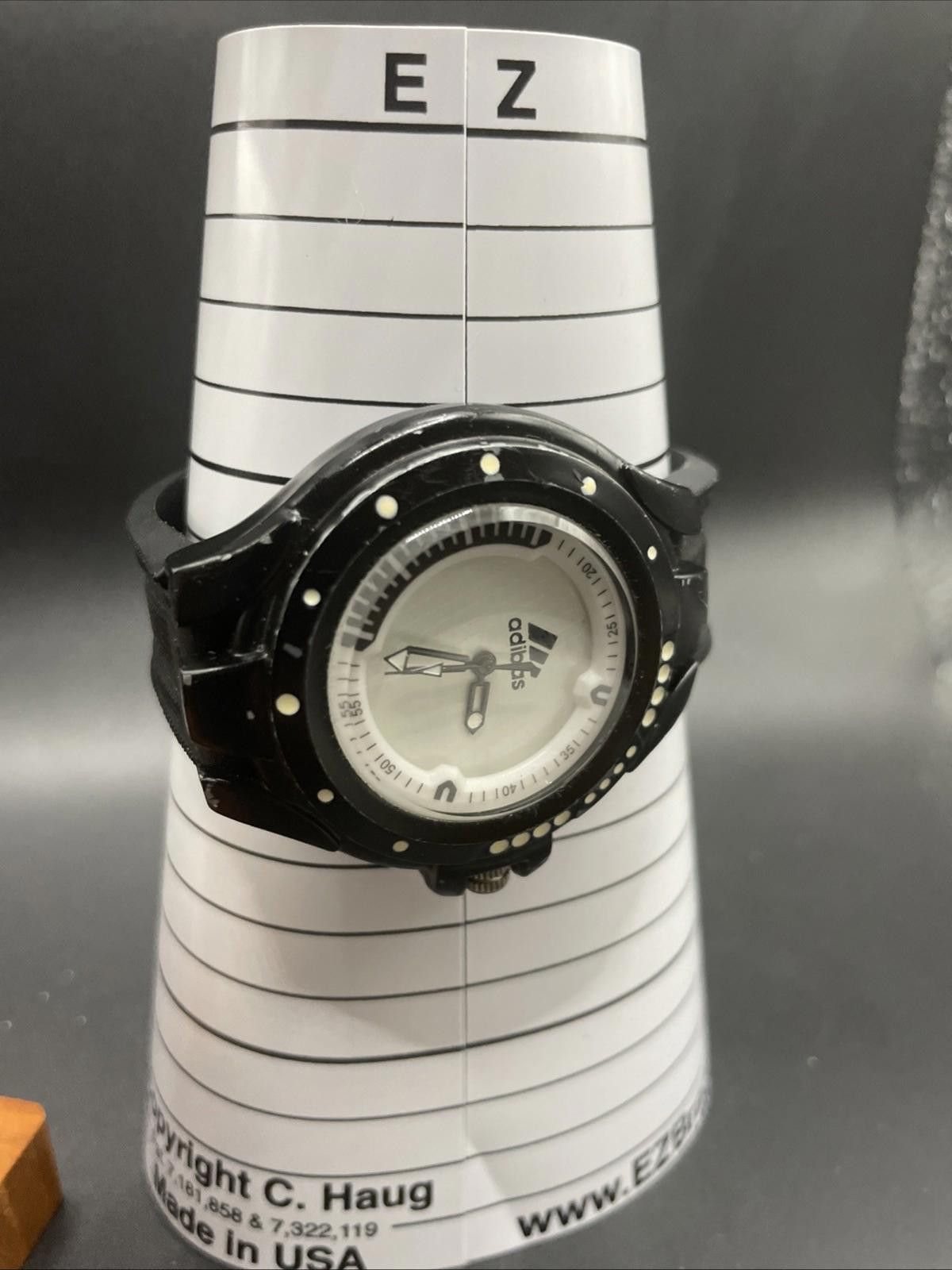 Adidas Adidas Unisex Diver Styled Quartz Black Band New Battery Size ONE SIZE - 8 Thumbnail
