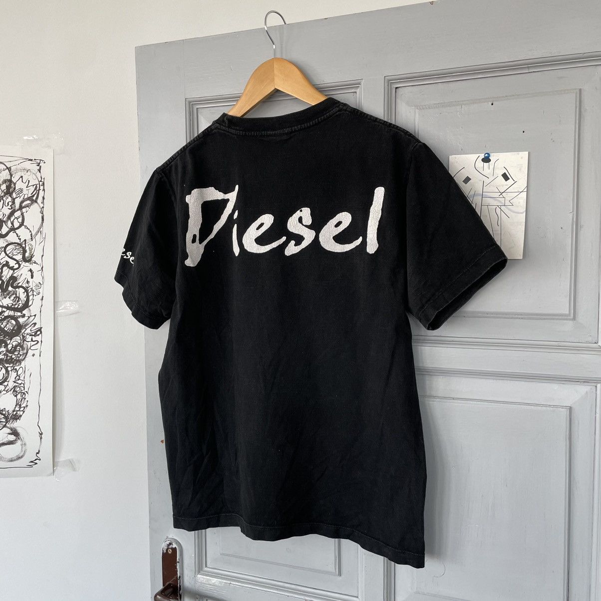 Diesel Vintage 90’s Diesel Avantgarde T-shirt Y2K size L Size US L / EU 52-54 / 3 - 4 Thumbnail
