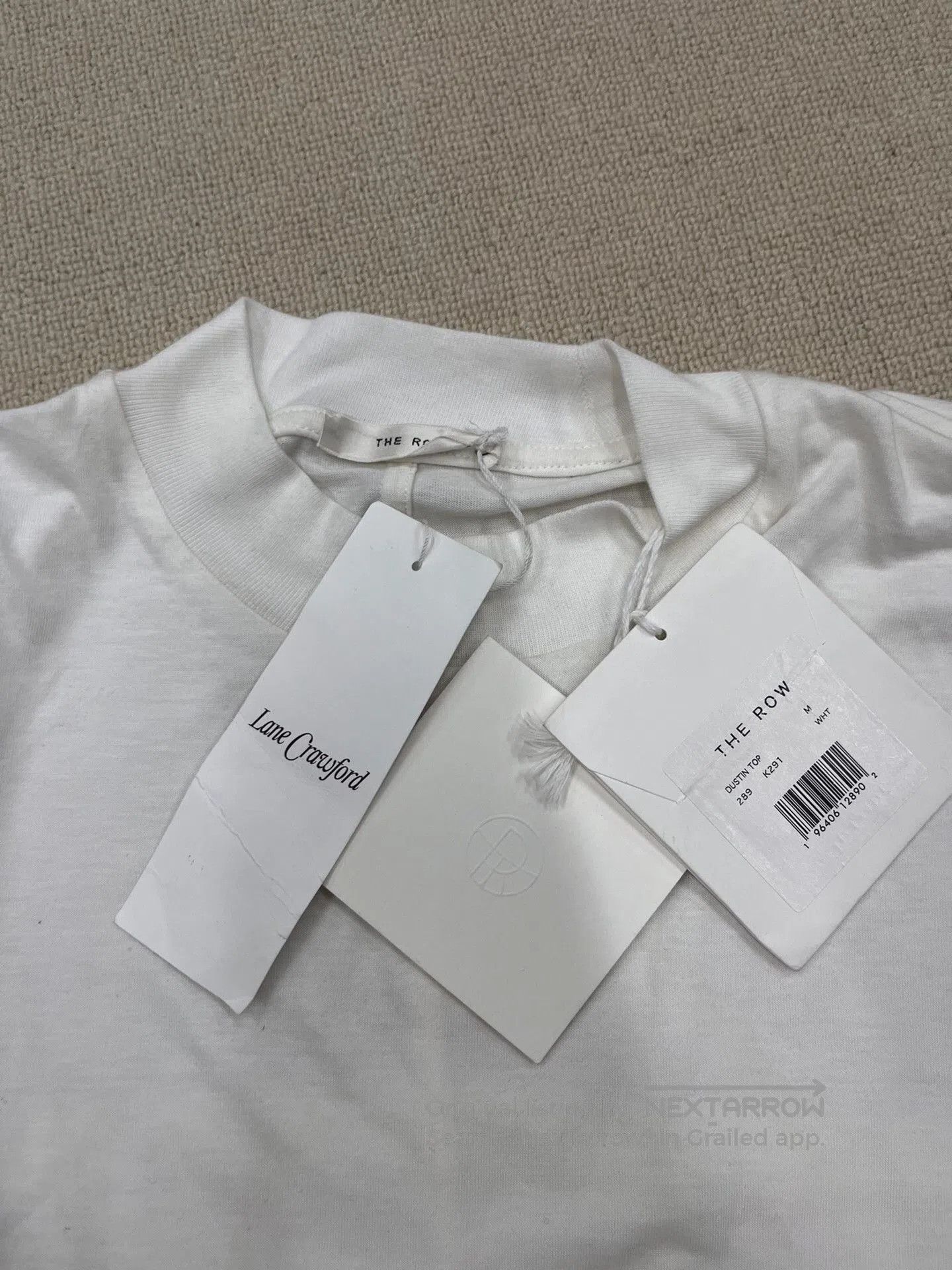 The Row THE ROW Sato Organic Cotton Short-Sleeve T-Shirt. Size M / US 6-8 / IT 42-44 - 3 Thumbnail