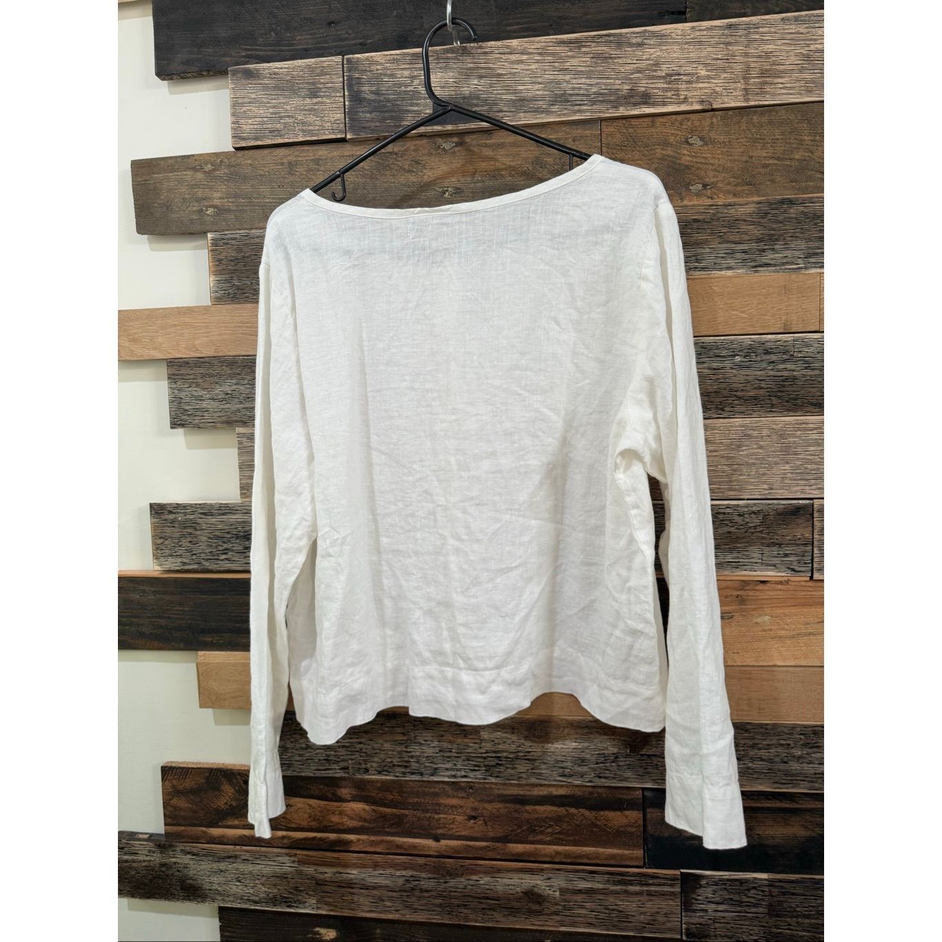 FLAX Flax NWOT linen button front shirt white relaxed fit size S Size S / US 4 / IT 40 - 3 Thumbnail