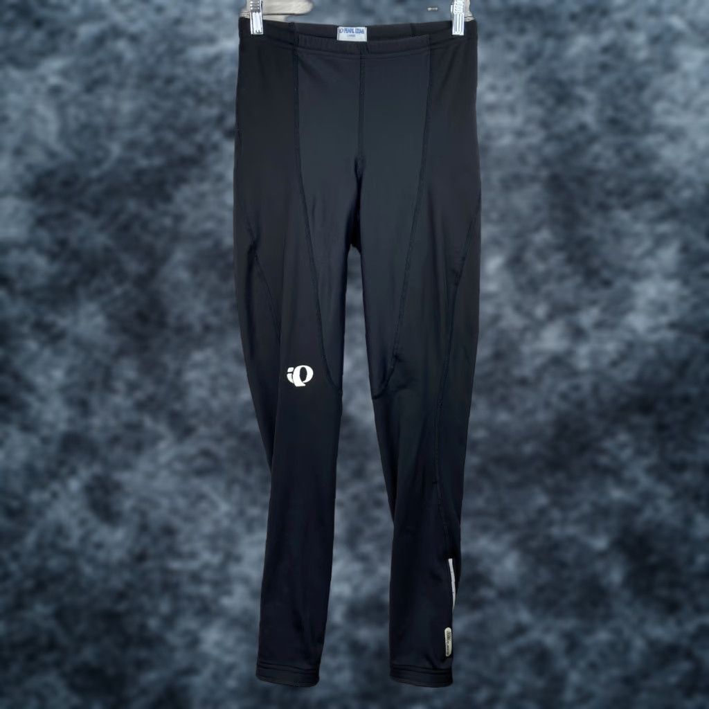 PEARL iZUMi Pearl Izumi Cycling Pants L Black Ankle Zip Therma Fleece Reflective Women XS? Wait Size 36" / US 14 / IT 50 - 1 Thumbnail