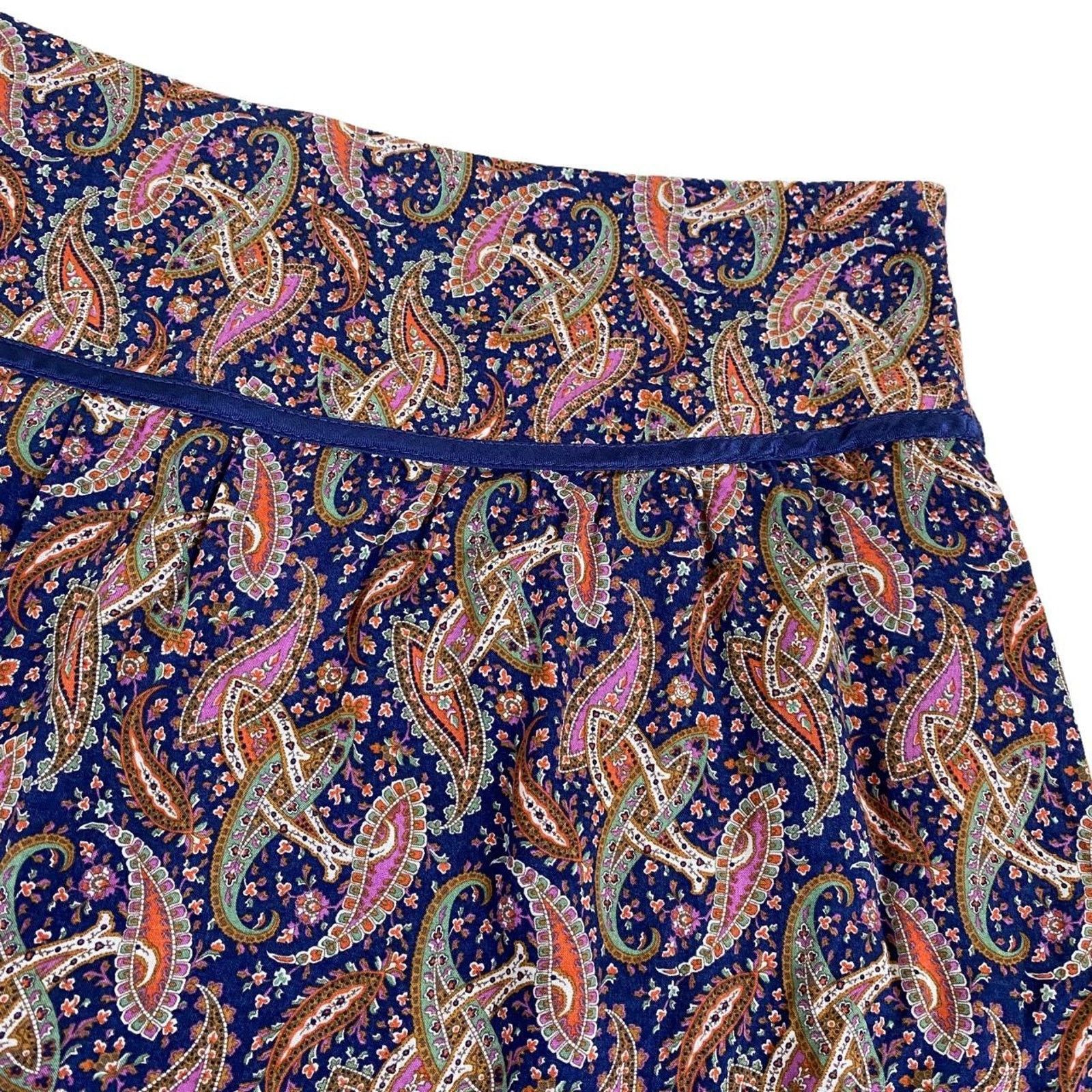 Other NAF NAF Floral Paisley Print Boho Mini Skirt UK Size 8 Size 27" / US 4 / IT 40 - 2 Thumbnail