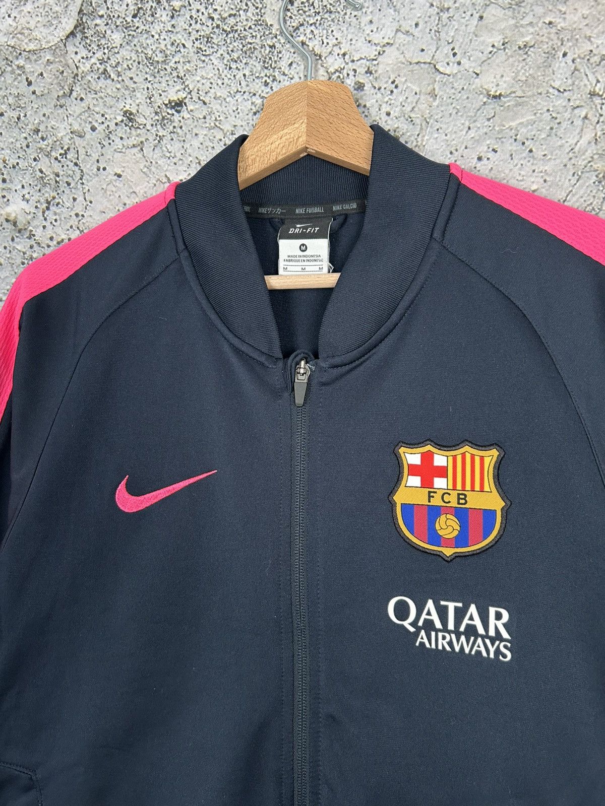 Nike Nike FC Barcelona Zip Football Sweatshirt Soccer Jersey Rare Size US M / EU 48-50 / 2 - 3 Thumbnail