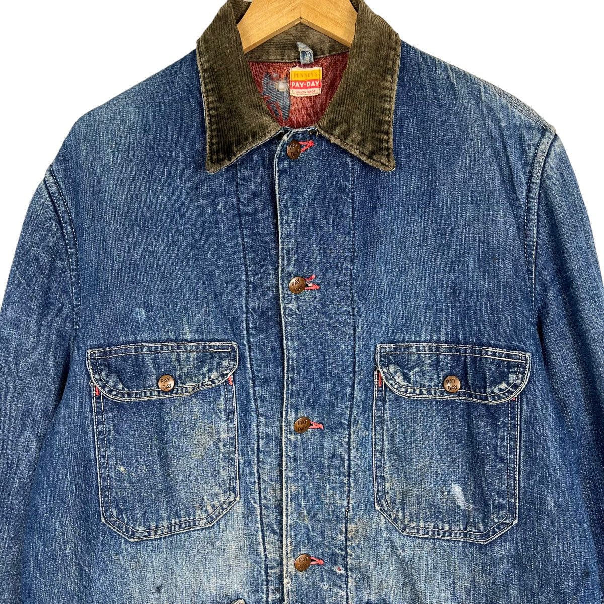 JCPenney 🔥 TRUE VINTAGE 1950s PAY DAY PENNY'S BLANKET CHORE JACKET Size US M / EU 48-50 / 2 - 13 Thumbnail