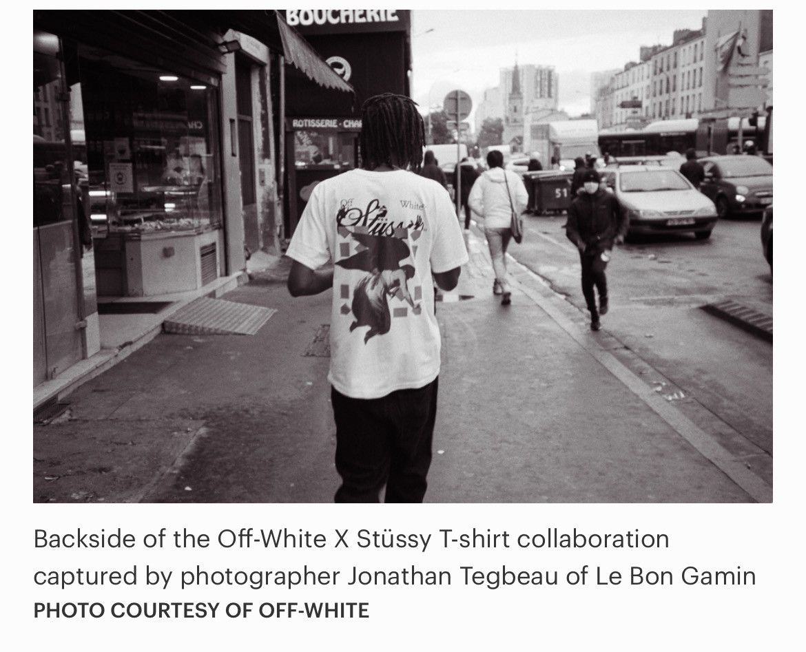 Off-White Stussy Virgil Abloh I Support Young Black Businesses Tee Size US L / EU 52-54 / 3 - 8 Thumbnail