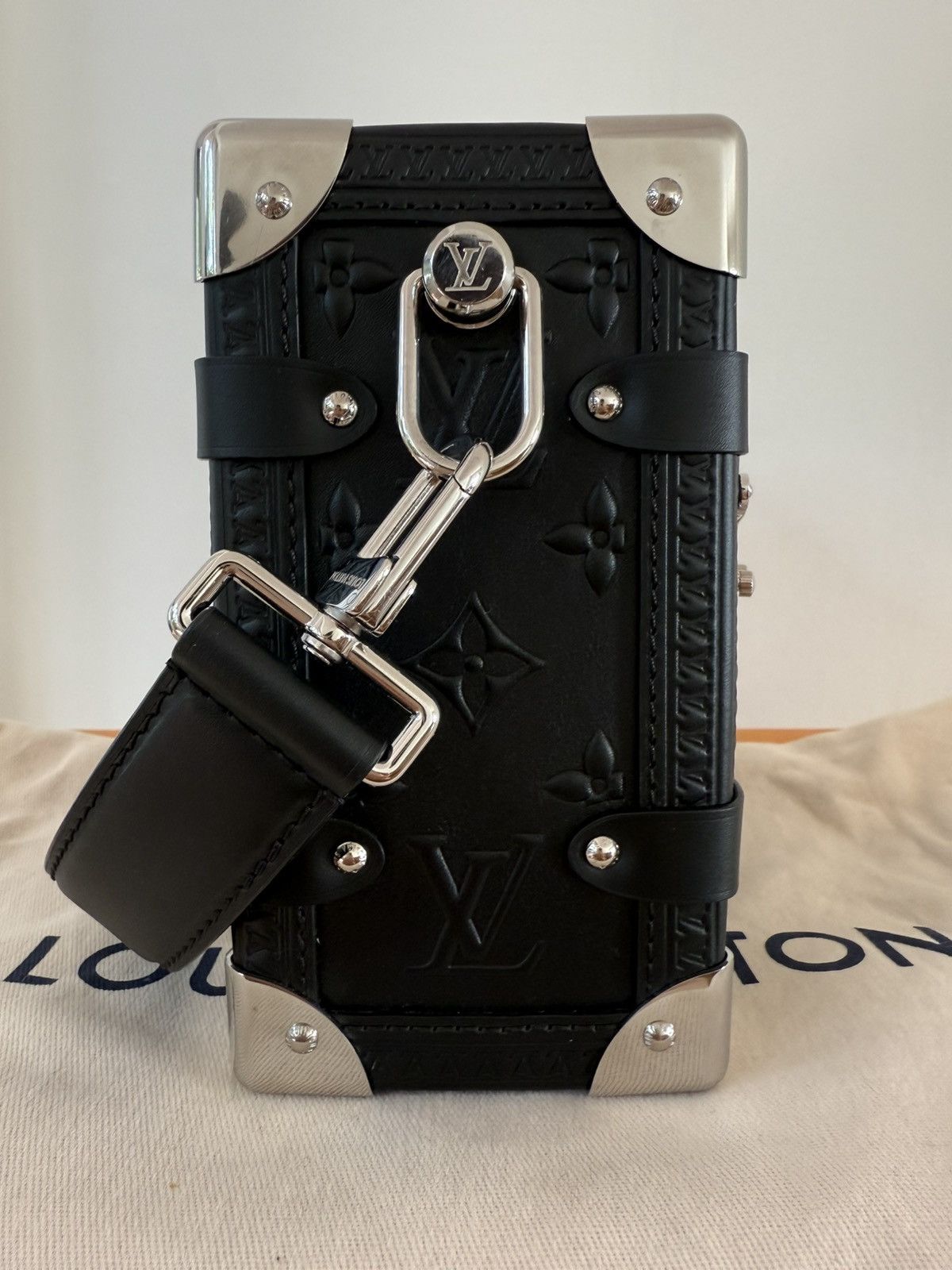 Louis Vuitton Louis Vuitton Side Trunk MM Handbag Leather Size ONE SIZE - 5 Thumbnail