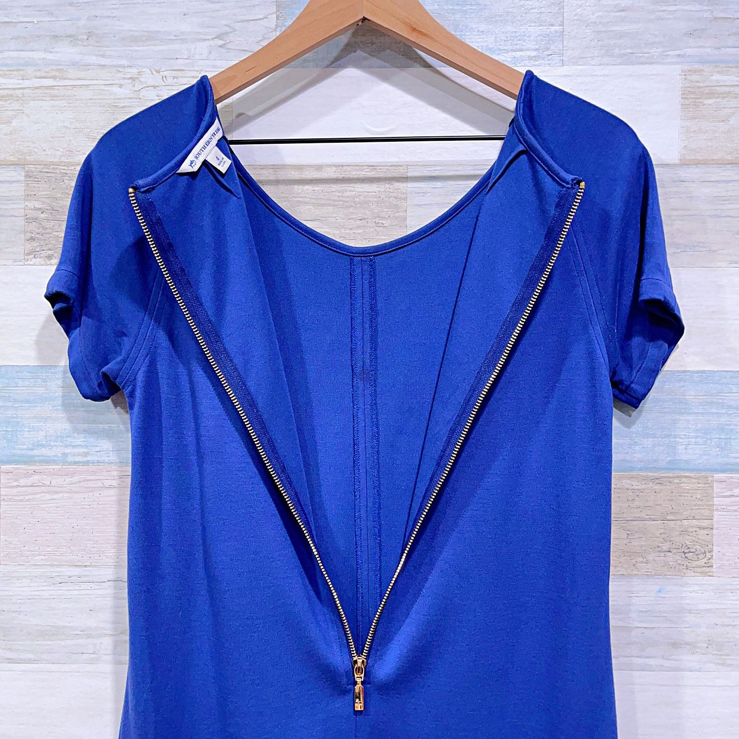 Southern Tide Southern Tide Ponte Raglan Sleeve T Shirt Dress Blue Stretch Size S / US 4 / IT 40 - 5 Thumbnail
