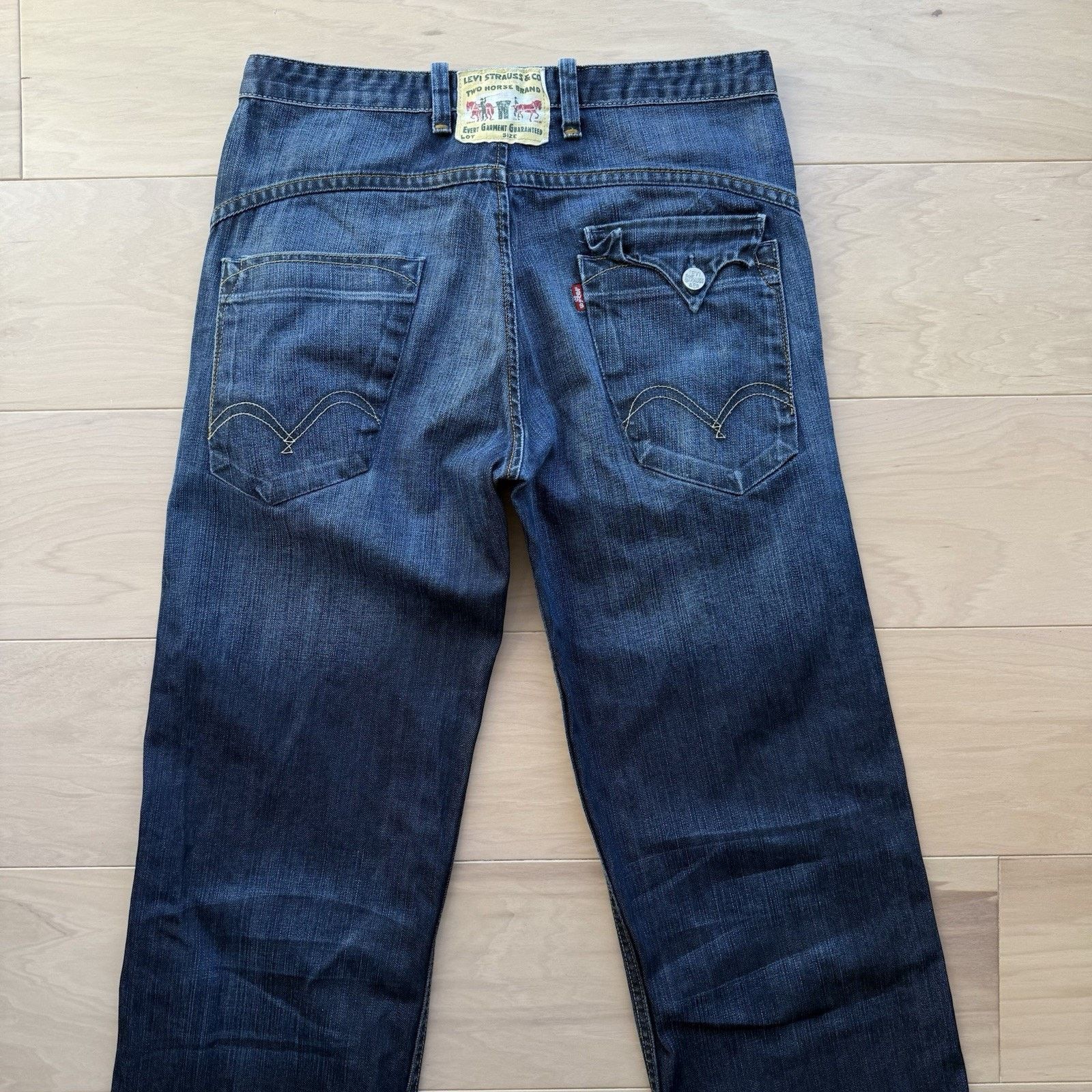 Levi's × Vintage Vintage Levis Jeans 32 Blue Y2K Western Denim Workwear Size US 32 / EU 48 - 7 Thumbnail